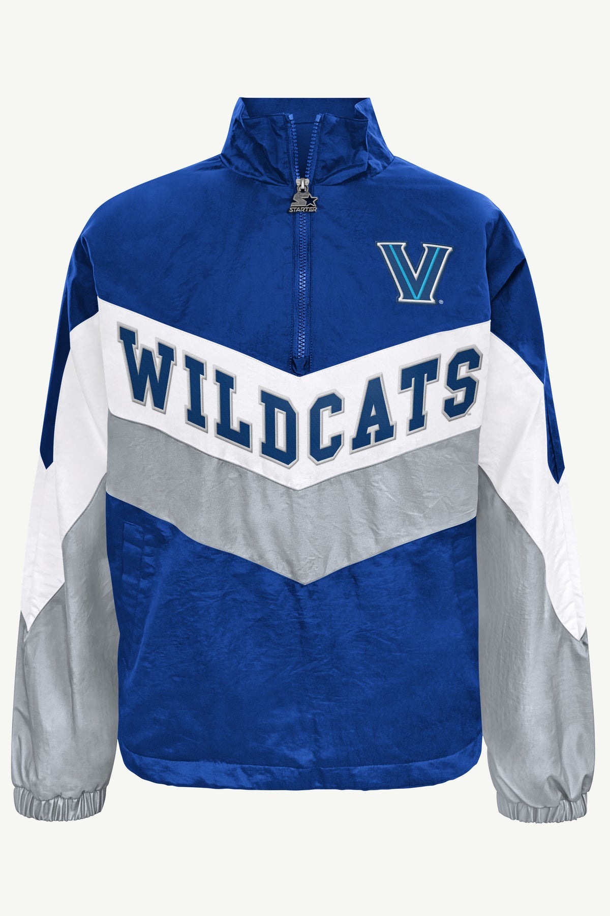 WOMENS VILLANOVA WILDCATS YARDLINE QUARTER ZIP JACKET View 2