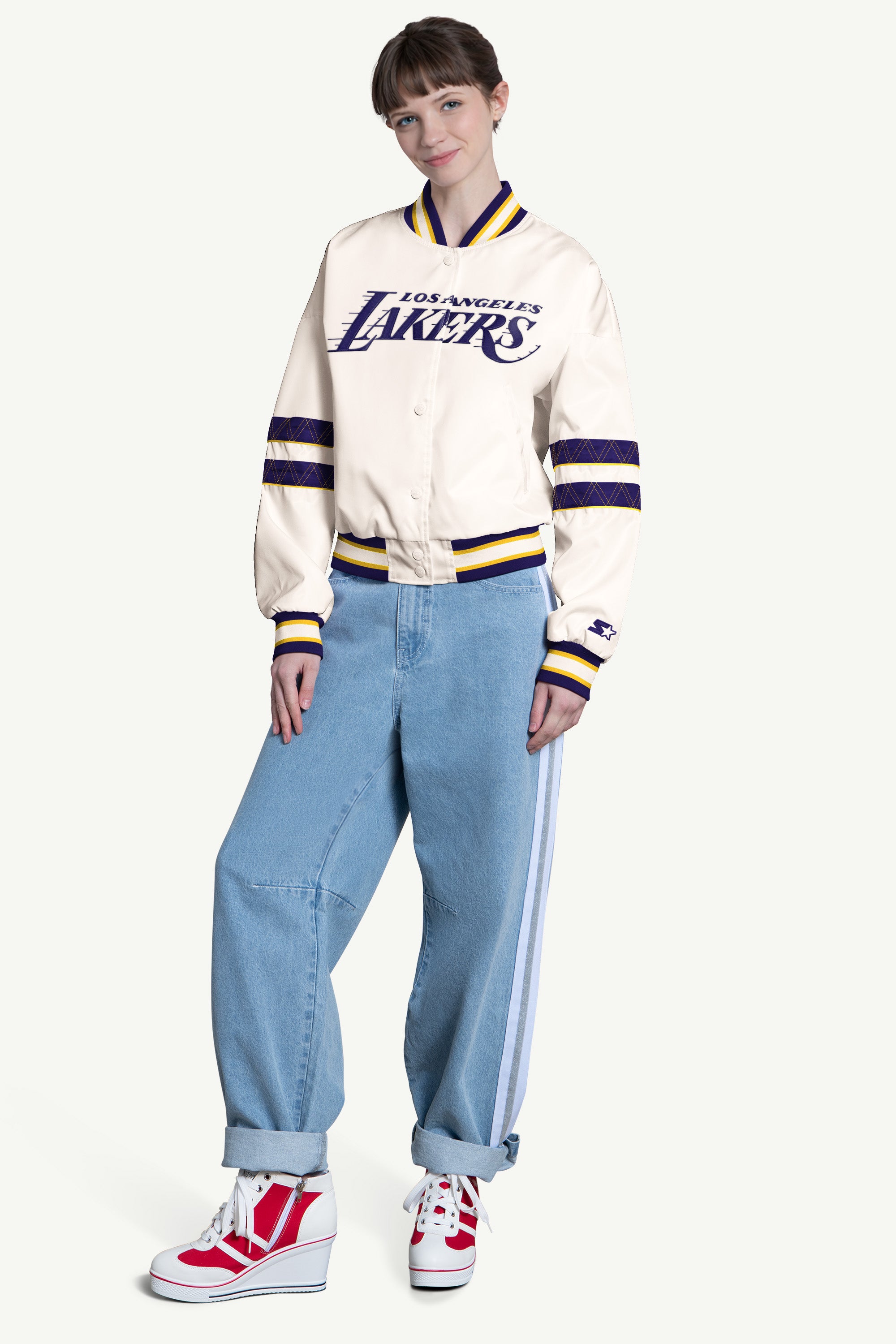 Womens La Lakers Interception Varsity Jacket | NBA | Starter