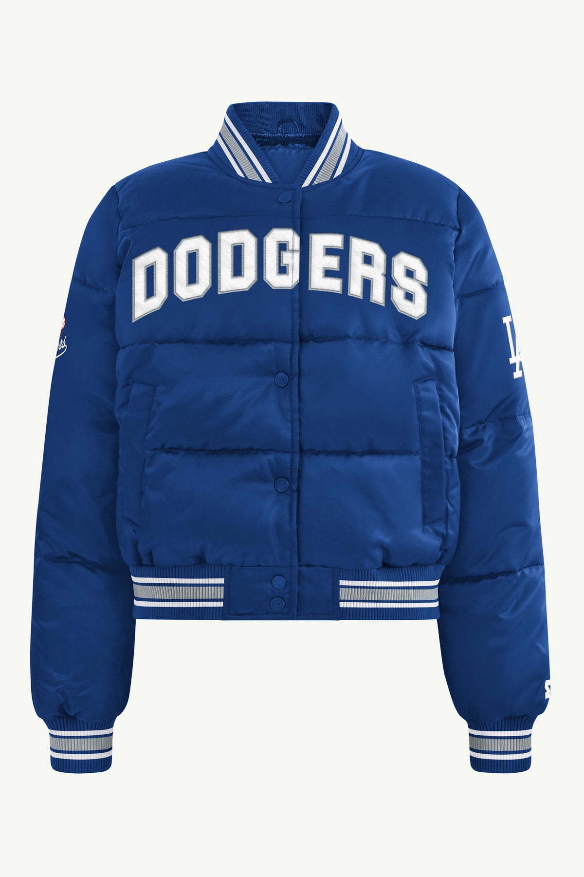 WOMENS LOS ANGELES DODGERS PUMP FAKE JACKET View 2 | MLB