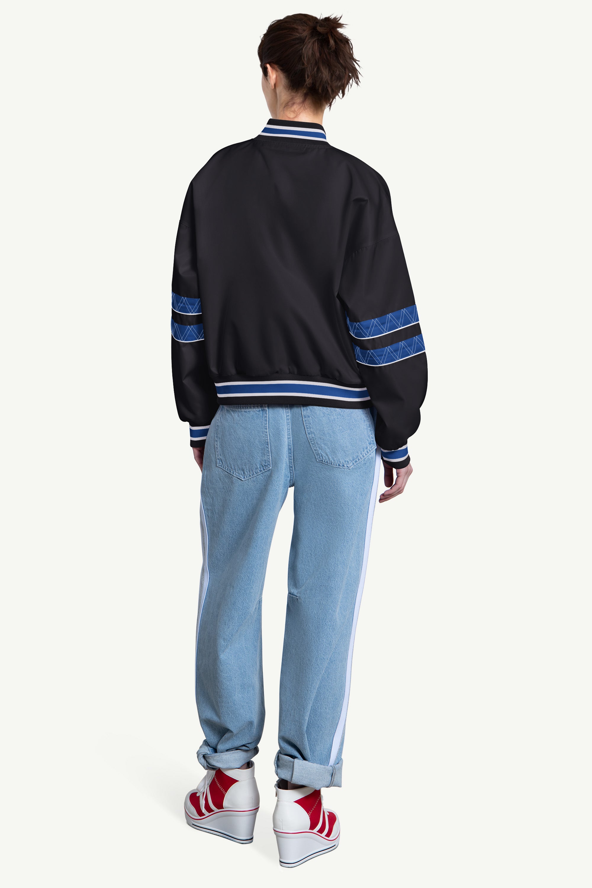 WOMENS LOS ANGELES DODGERS INTERCEPTION VARSITY JACKET View 2 | MLB