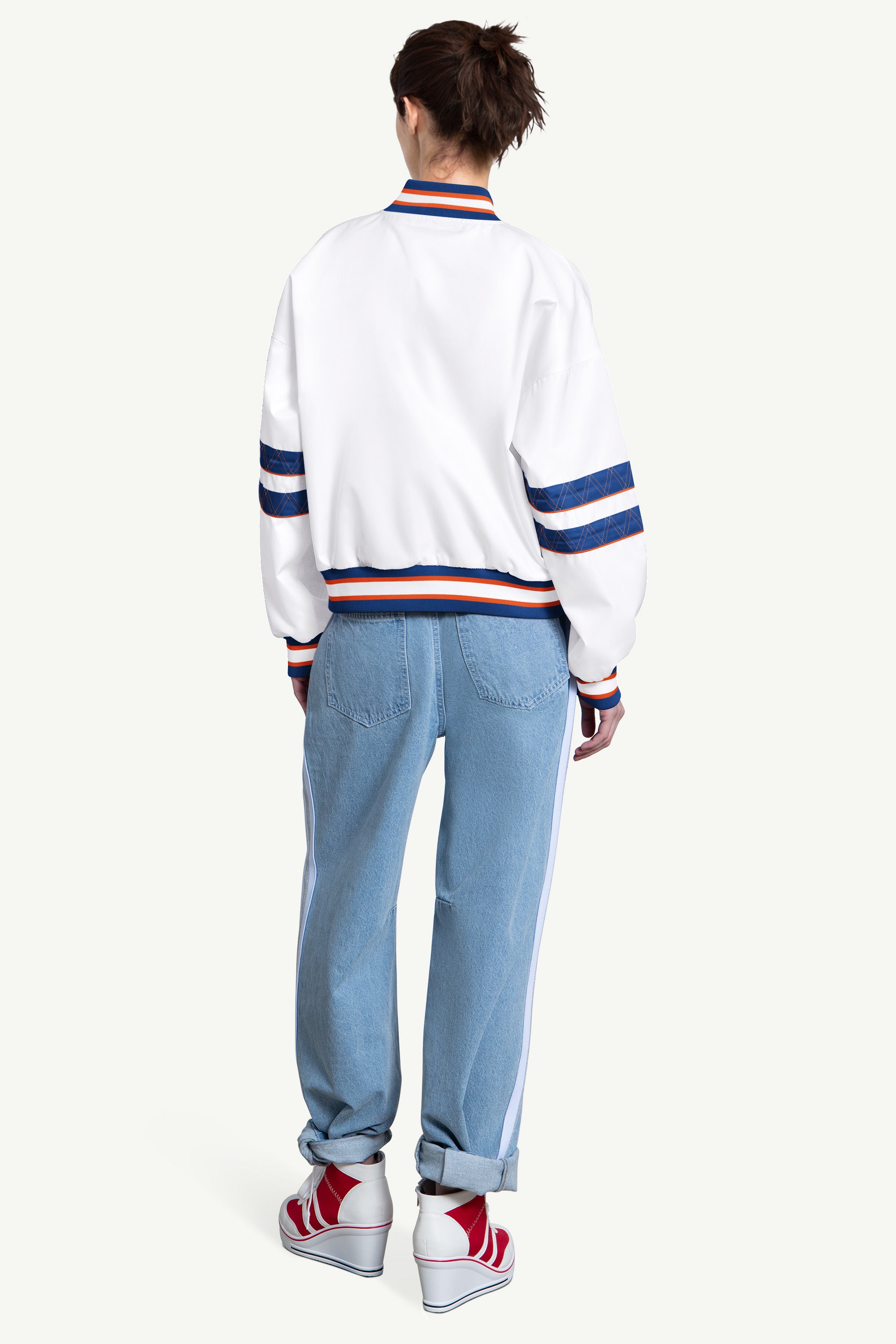 WOMENS NEW YORK METS INTERCEPTION VARSITY JACKET View 2 | New York Mets