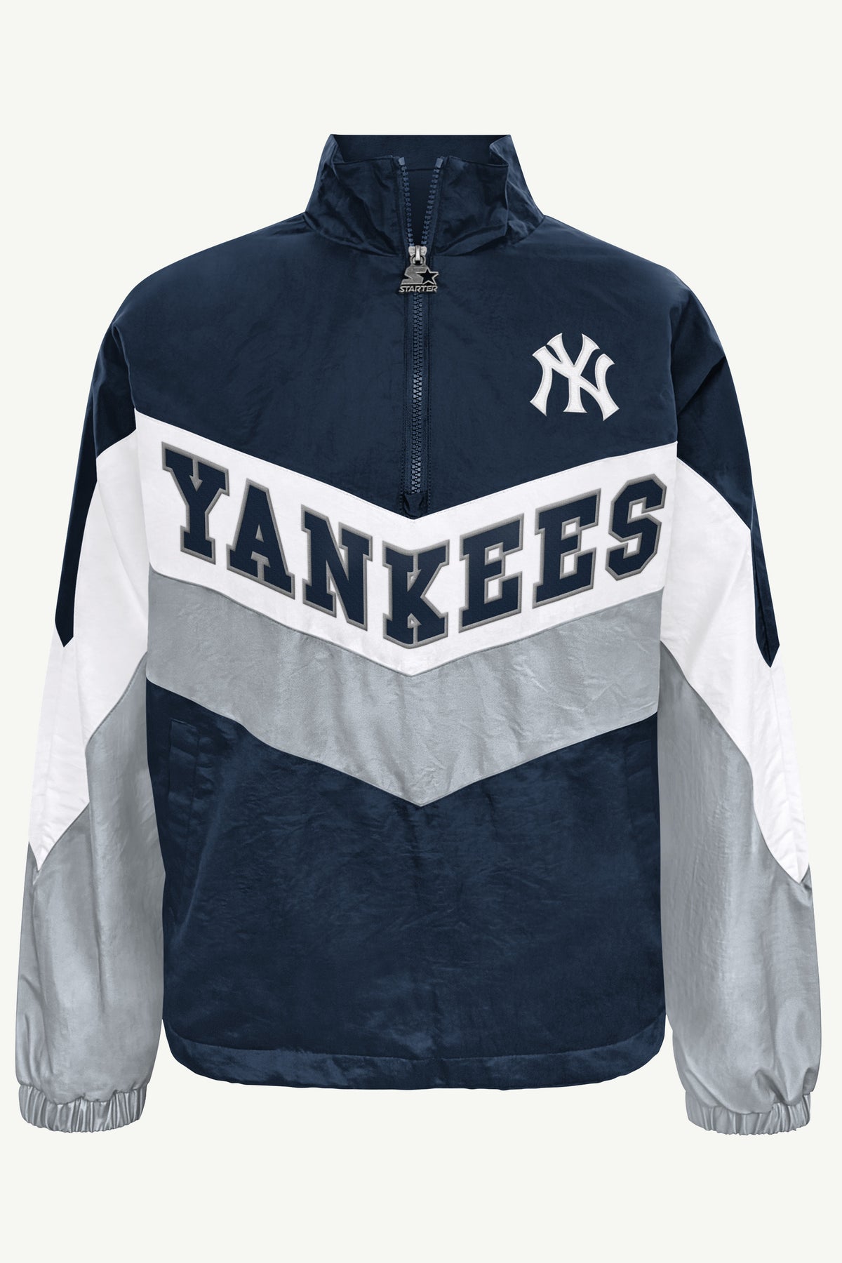WOMENS NEW YORK YANKEES YARDLINE QUARTER ZIP JACKET View 2