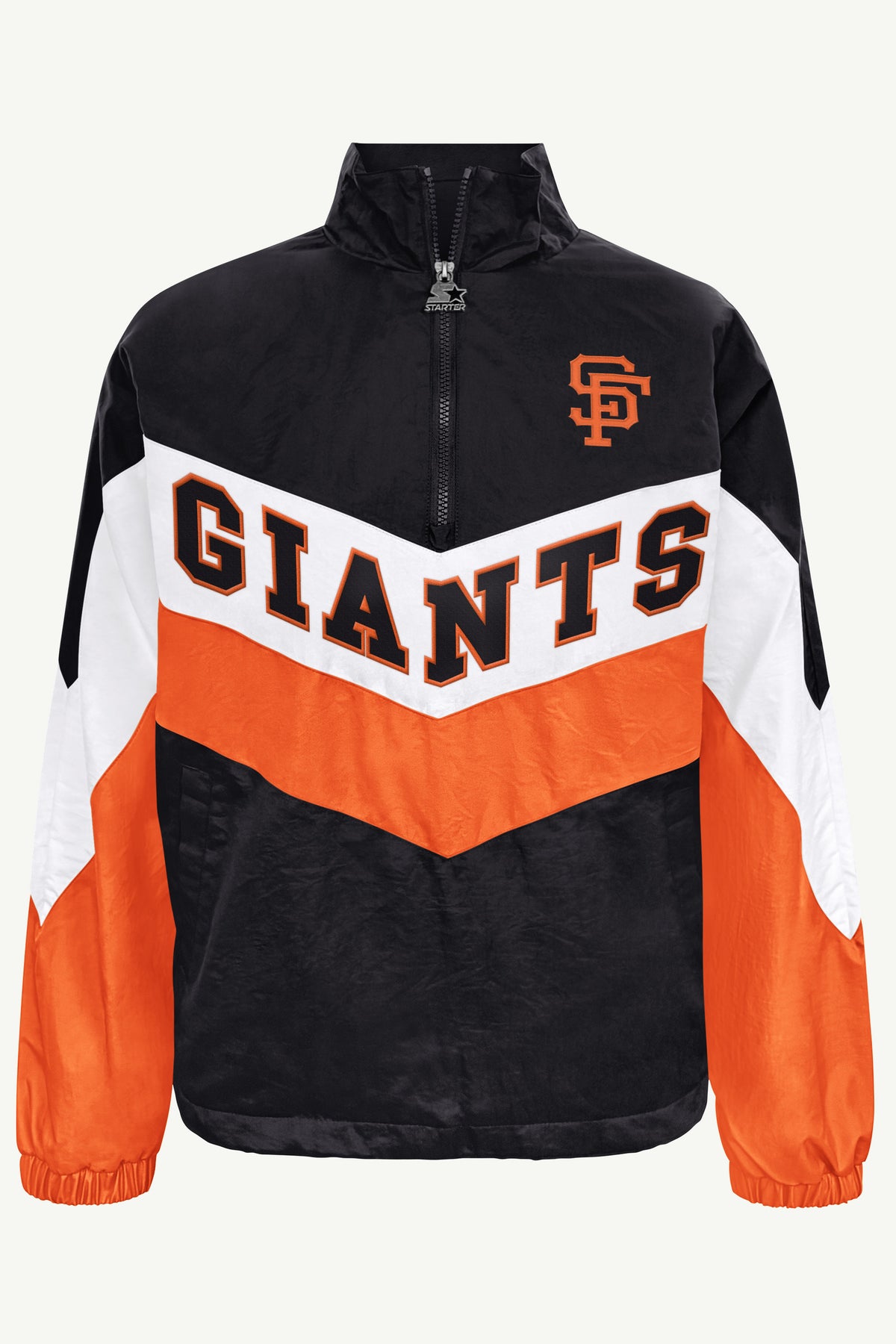 WOMENS SAN FRANCISCO GIANTS YARDLINE QUARTER ZIP JACKET View 2