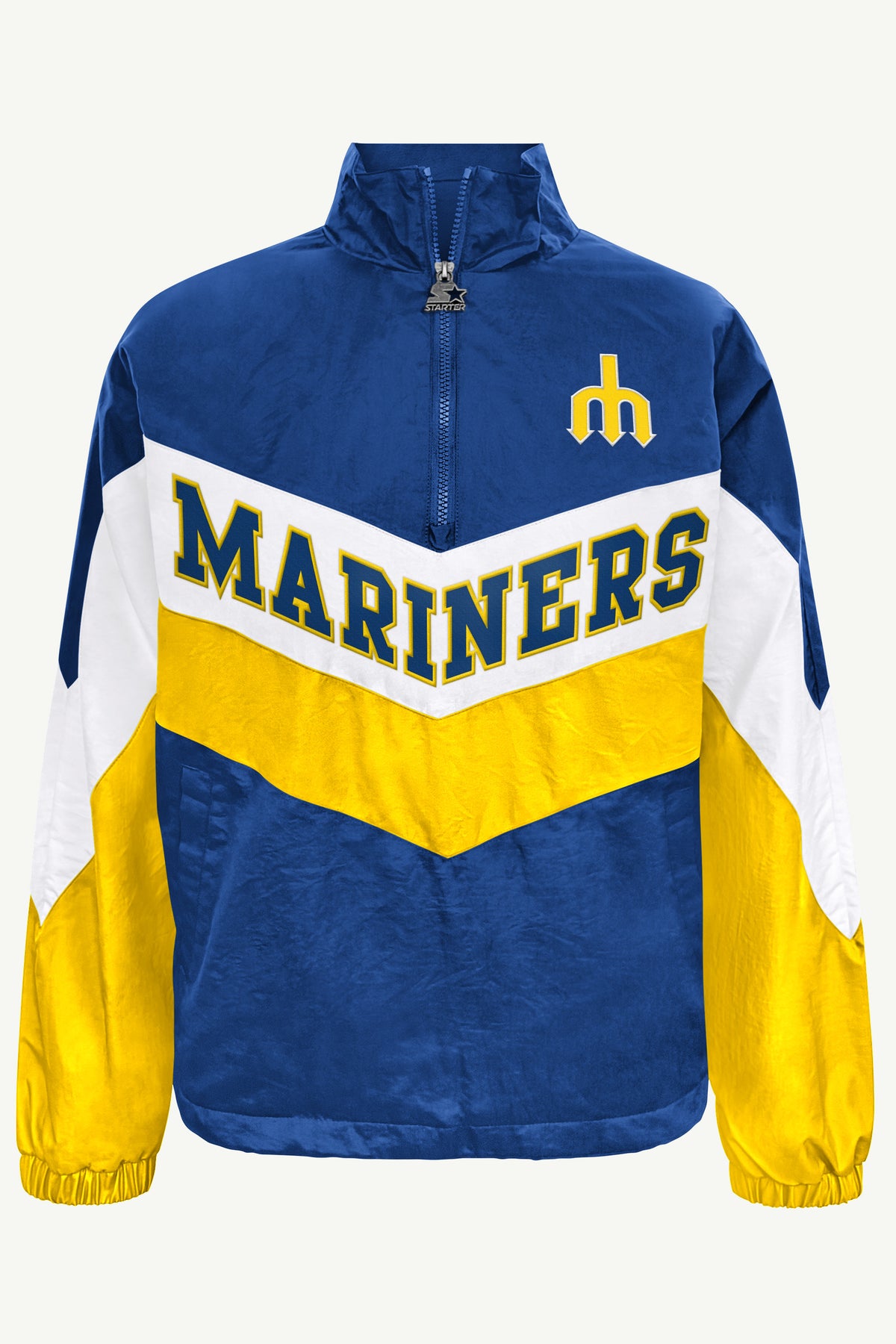 WOMENS SEATTLE MARINERS YARDLINE QUARTER ZIP JACKET View 2