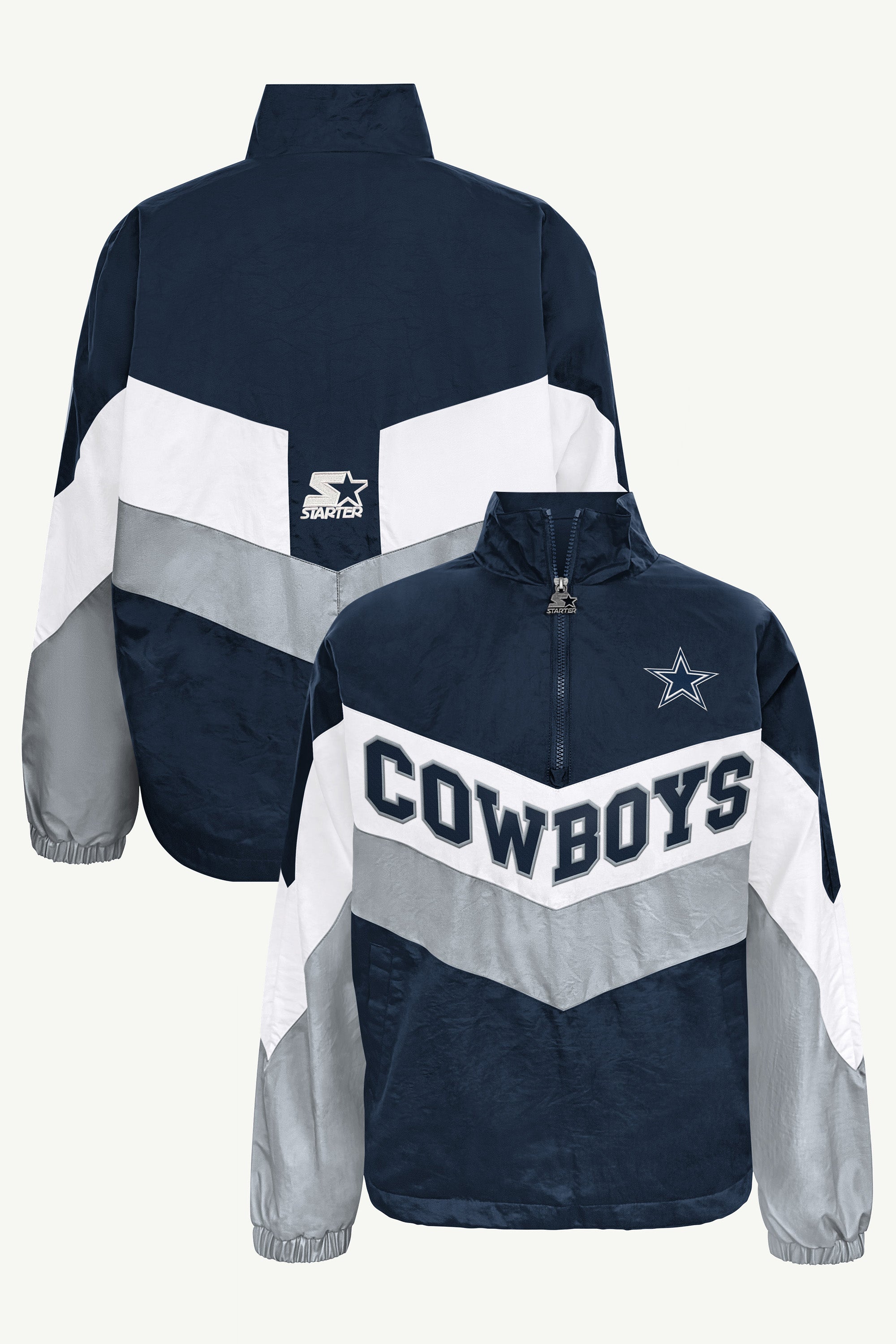 Mens Dallas Cowboys Chevron Full Zip Jacket | NFL | Starter