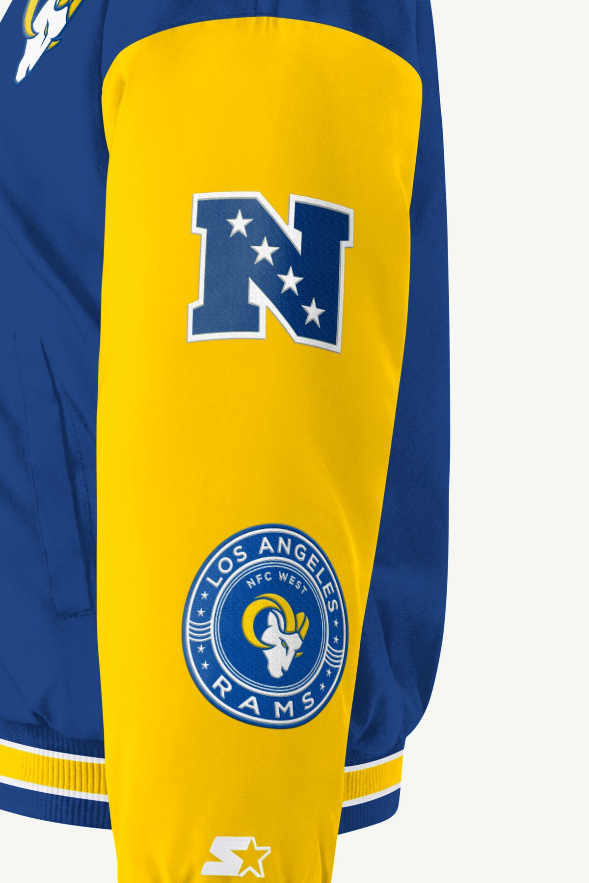 WOMENS LOS ANGELES RAMS REBOUND VARSITY JACKET View 4