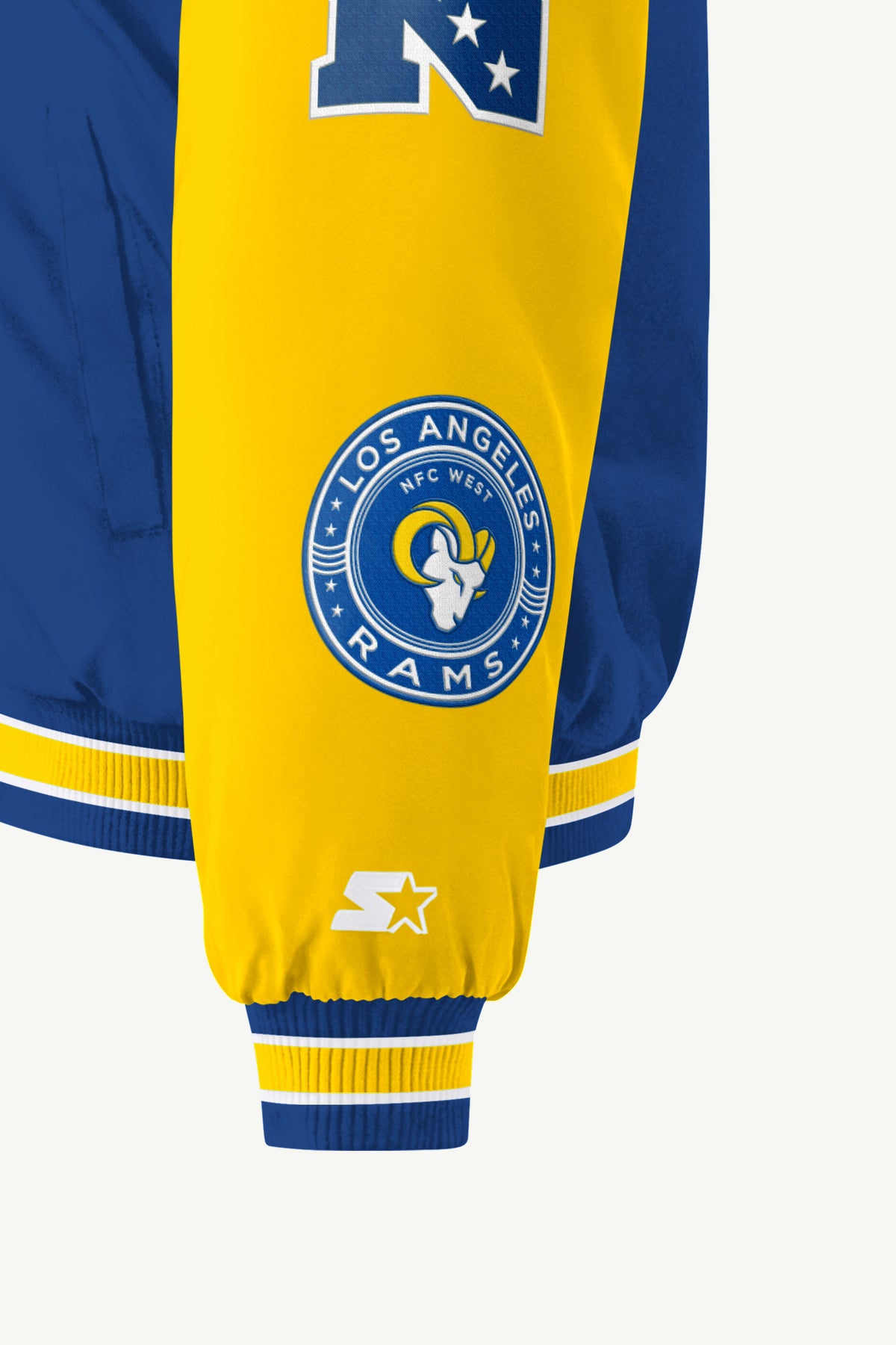 WOMENS LOS ANGELES RAMS REBOUND VARSITY JACKET View 6