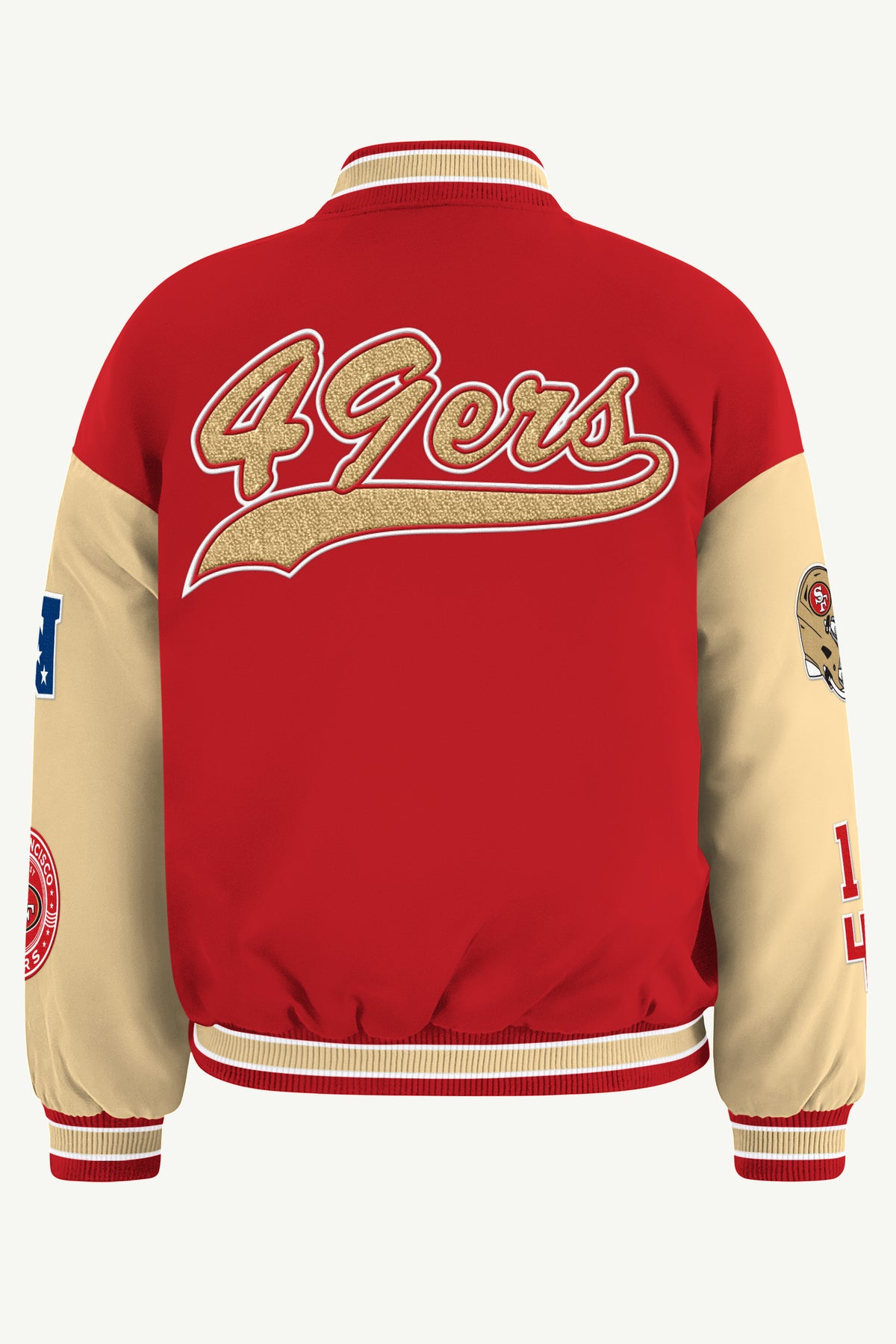 WOMENS SAN FRANCISCO 49ERS REBOUND VARSITY JACKET View 3