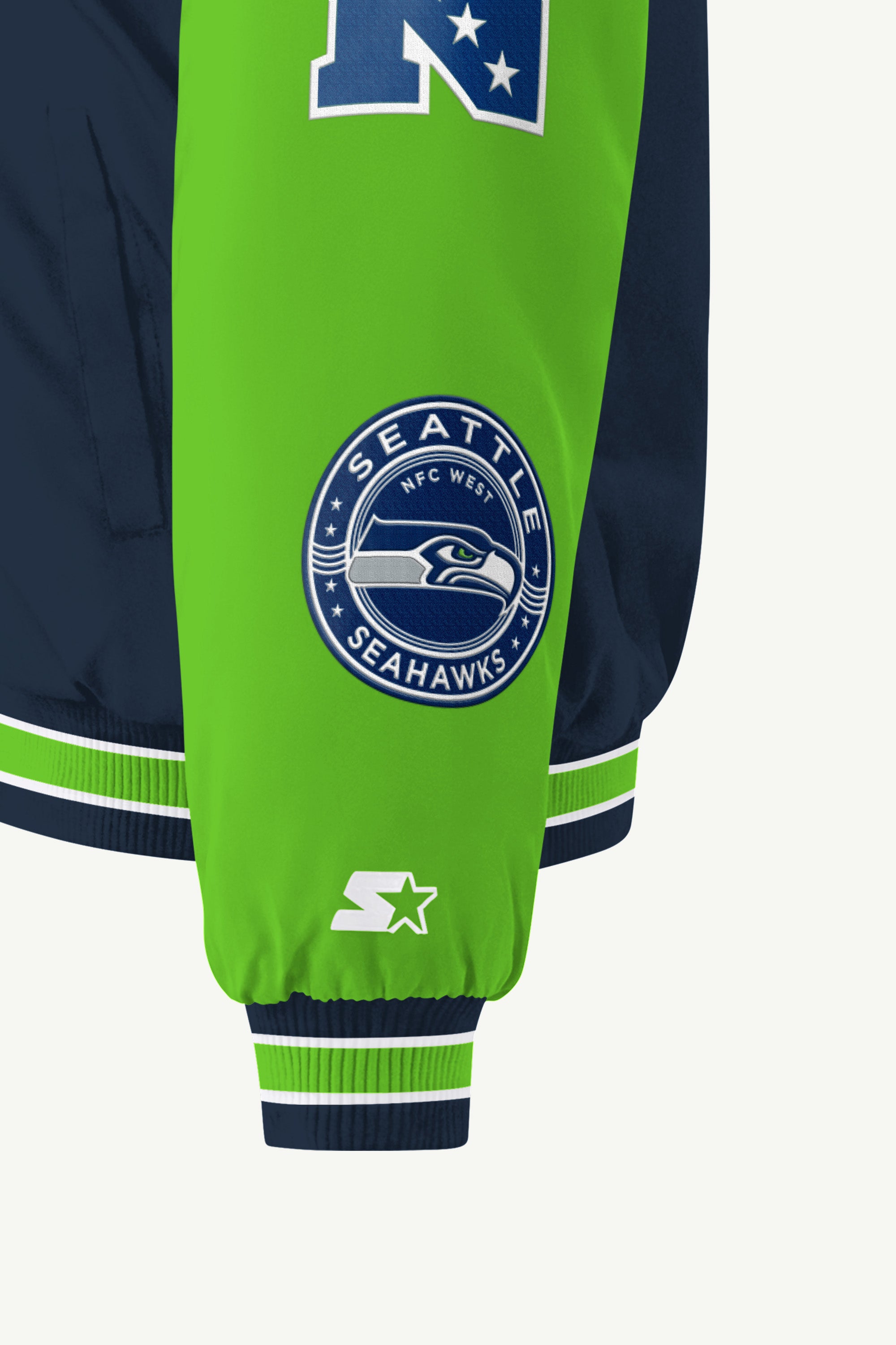 WOMENS SEATTLE SEAHAWKS REBOUND VARSITY JACKET View 6