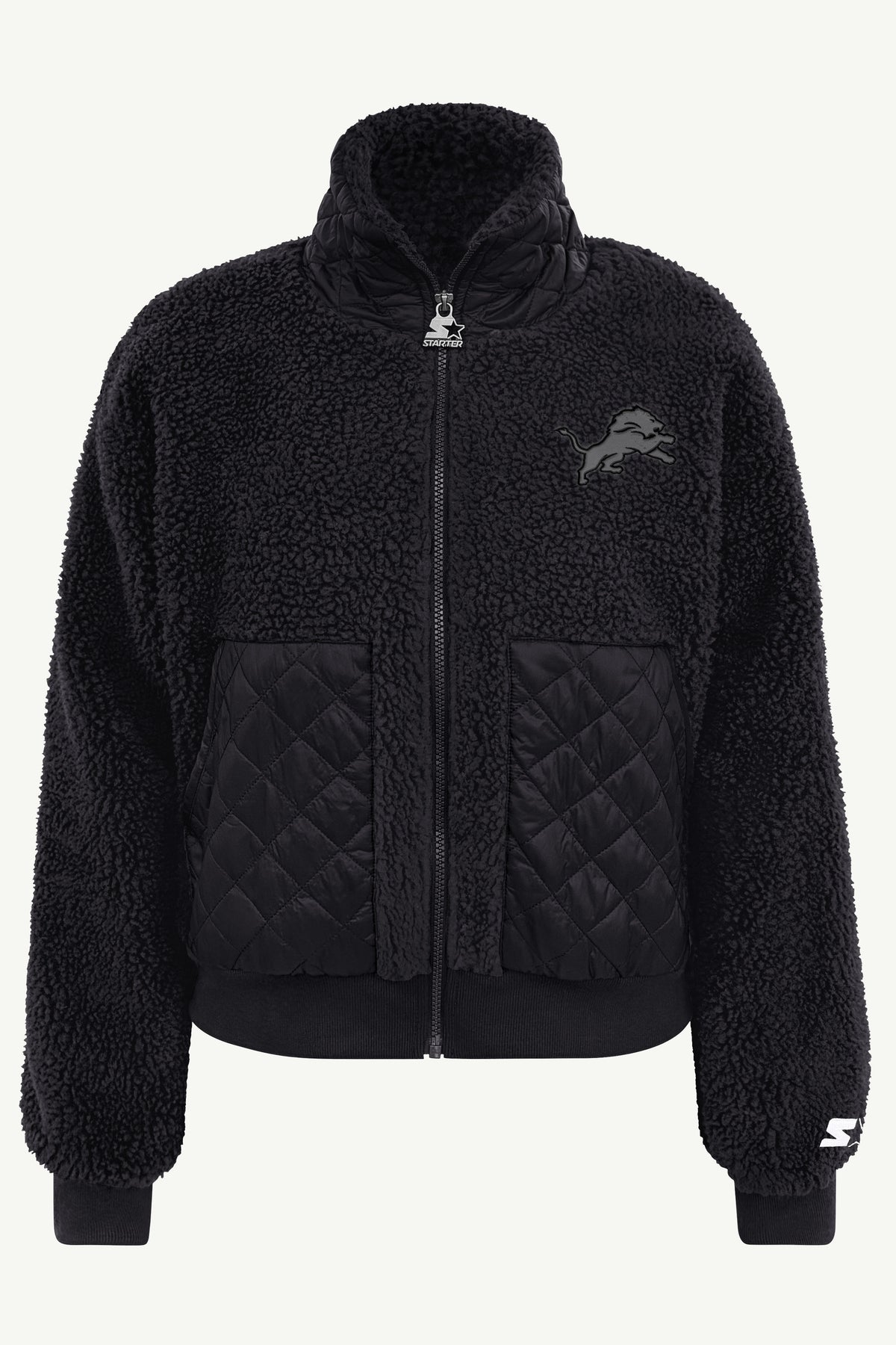WOMENS DETROIT LIONS JOURNEYMAN SHERPA JACKET View 2