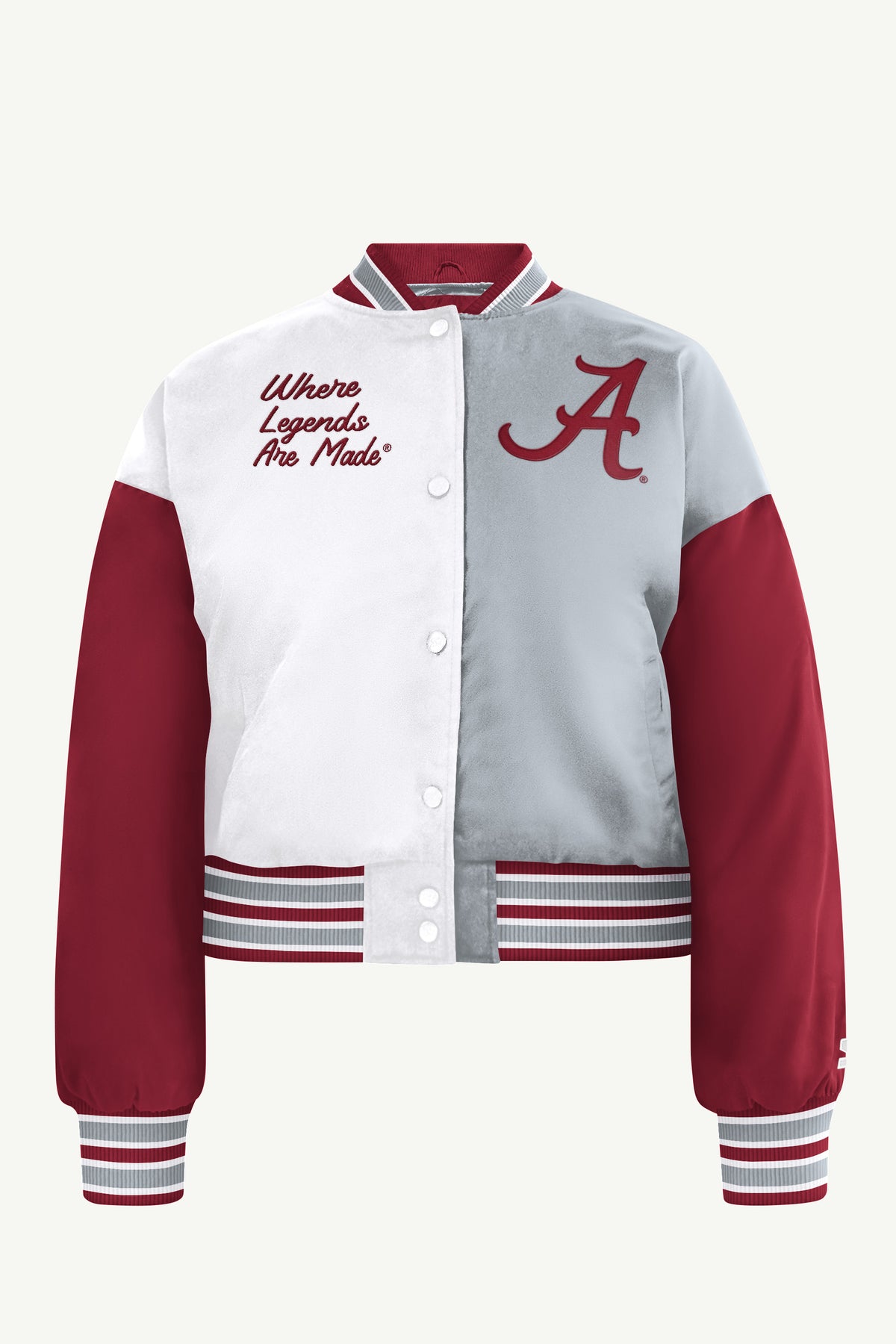 WOMENS ALABAMA CRIMSON TIDE GAME ON VARSITY JACKET View 2