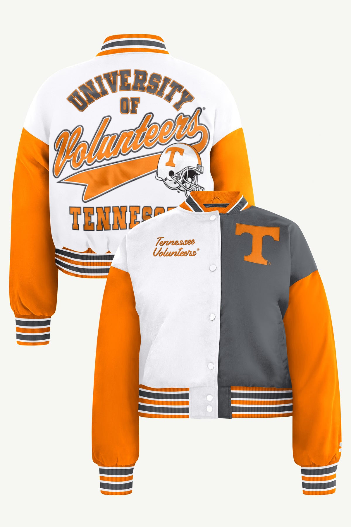 WOMENS TENNESSEE VOLUNTEERS GAME ON VARSITY JACKET View 1