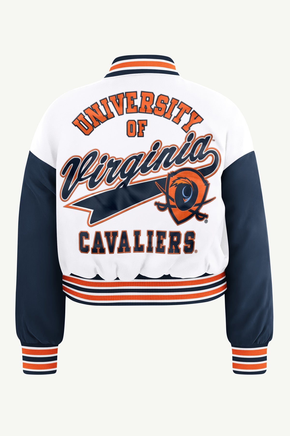 WOMENS VIRGINIA CAVALIERS GAME ON VARSITY JACKET View 3