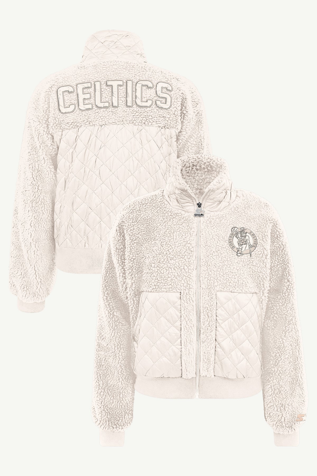 WOMENS BOSTON CELTICS JOURNEYMAN SHERPA JACKET View 1