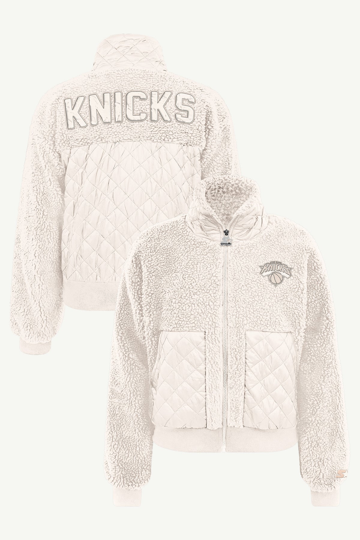 WOMENS NEW YORK KNICKS JOURNEYMAN SHERPA JACKET View 1