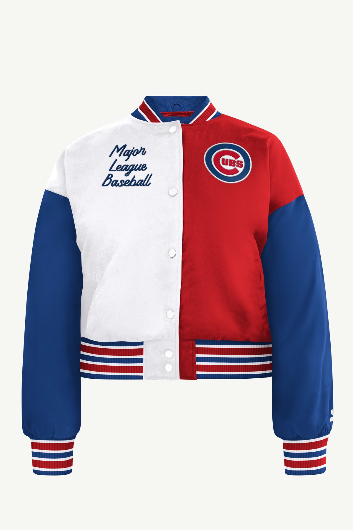 WOMENS CHICAGO CUBS GAME ON VARSITY JACKET View 2