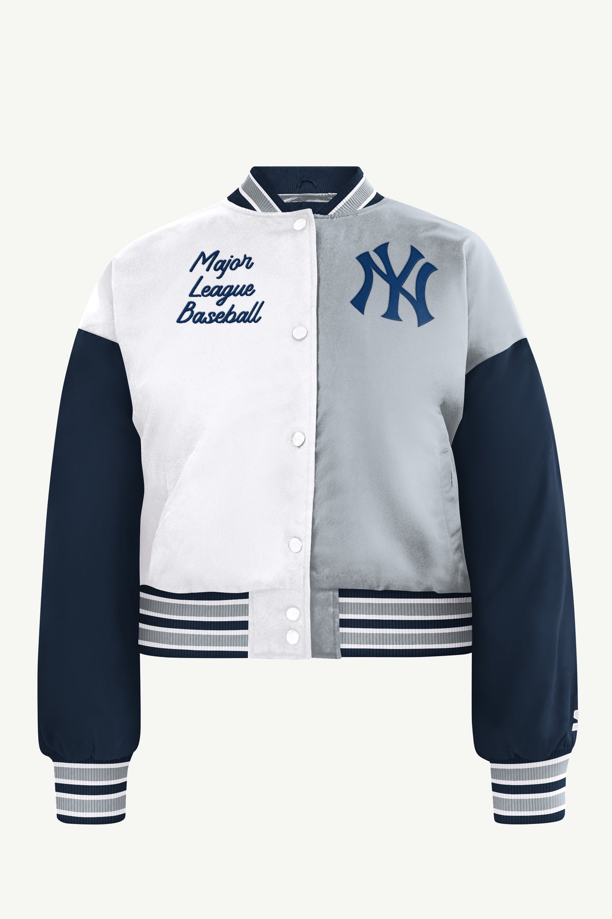 WOMENS NEW YORK YANKEES GAME ON VARSITY JACKET View 2