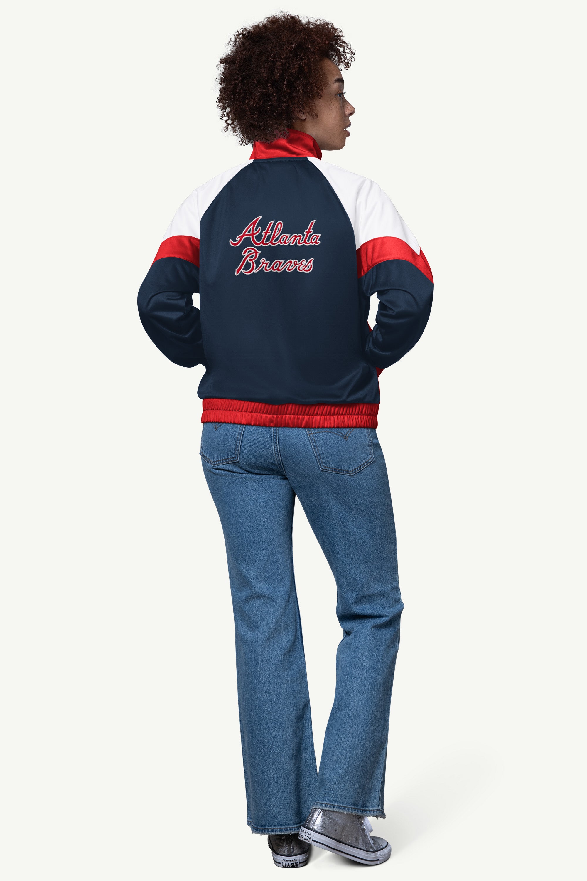 WOMENS ATLANTA BRAVES TEAMWORK TRACK JACKET View 2 | Atlanta Braves