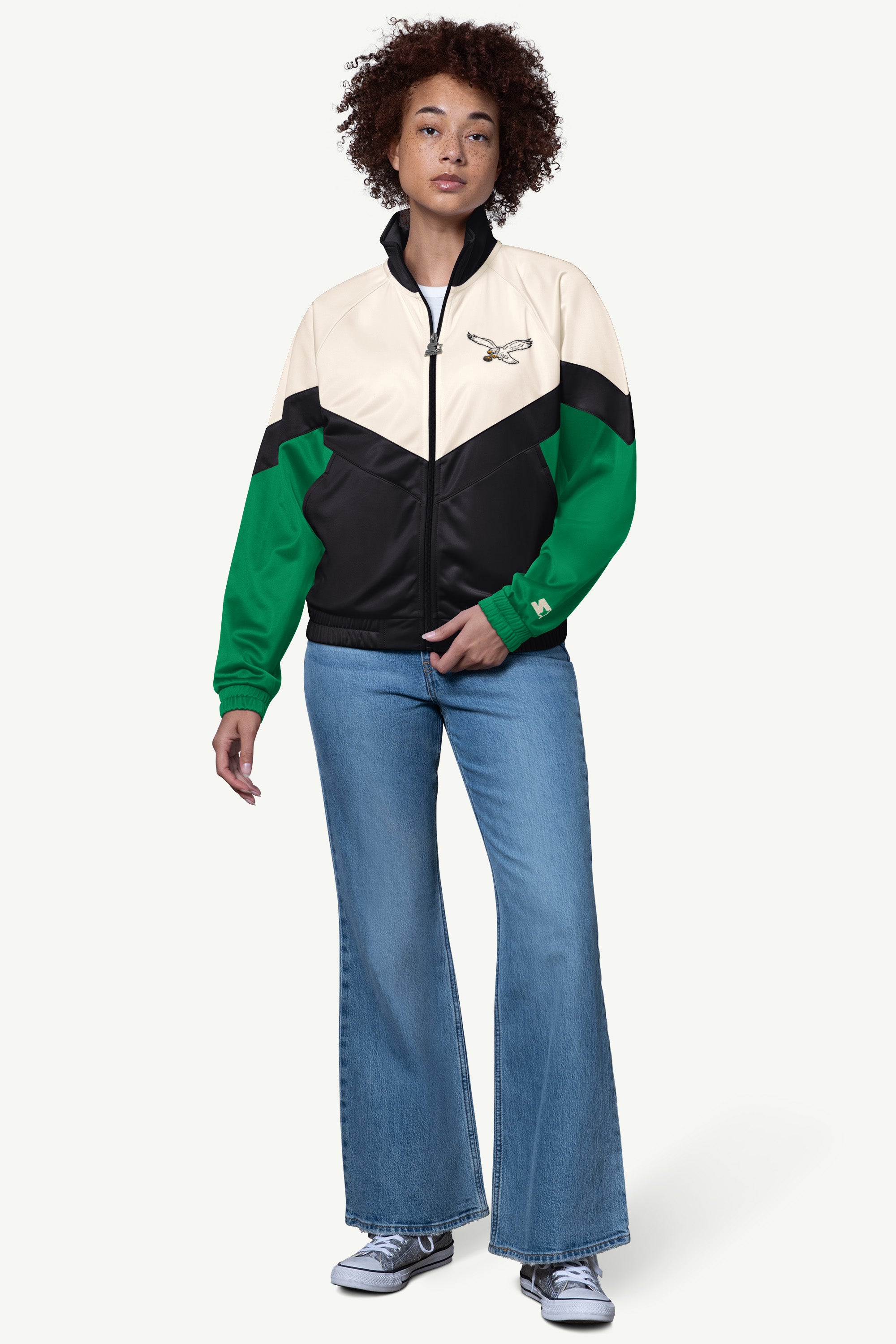 WOMENS PHILADELPHIA EAGLES TEAMWORK TRACK JACKET View 3 | Philadelphia Eagles