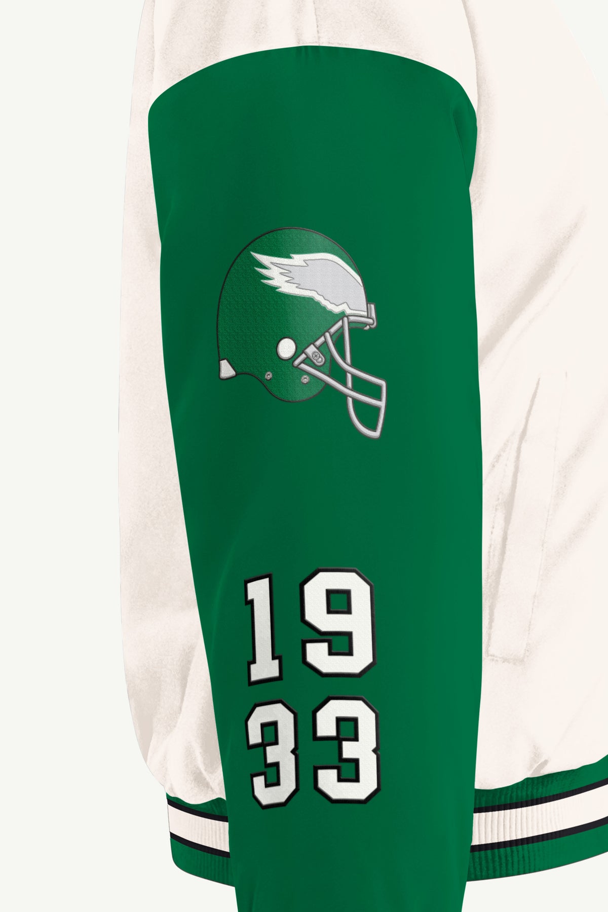WOMENS PHILADELPHIA EAGLES REBOUND VARSITY JACKET View 5