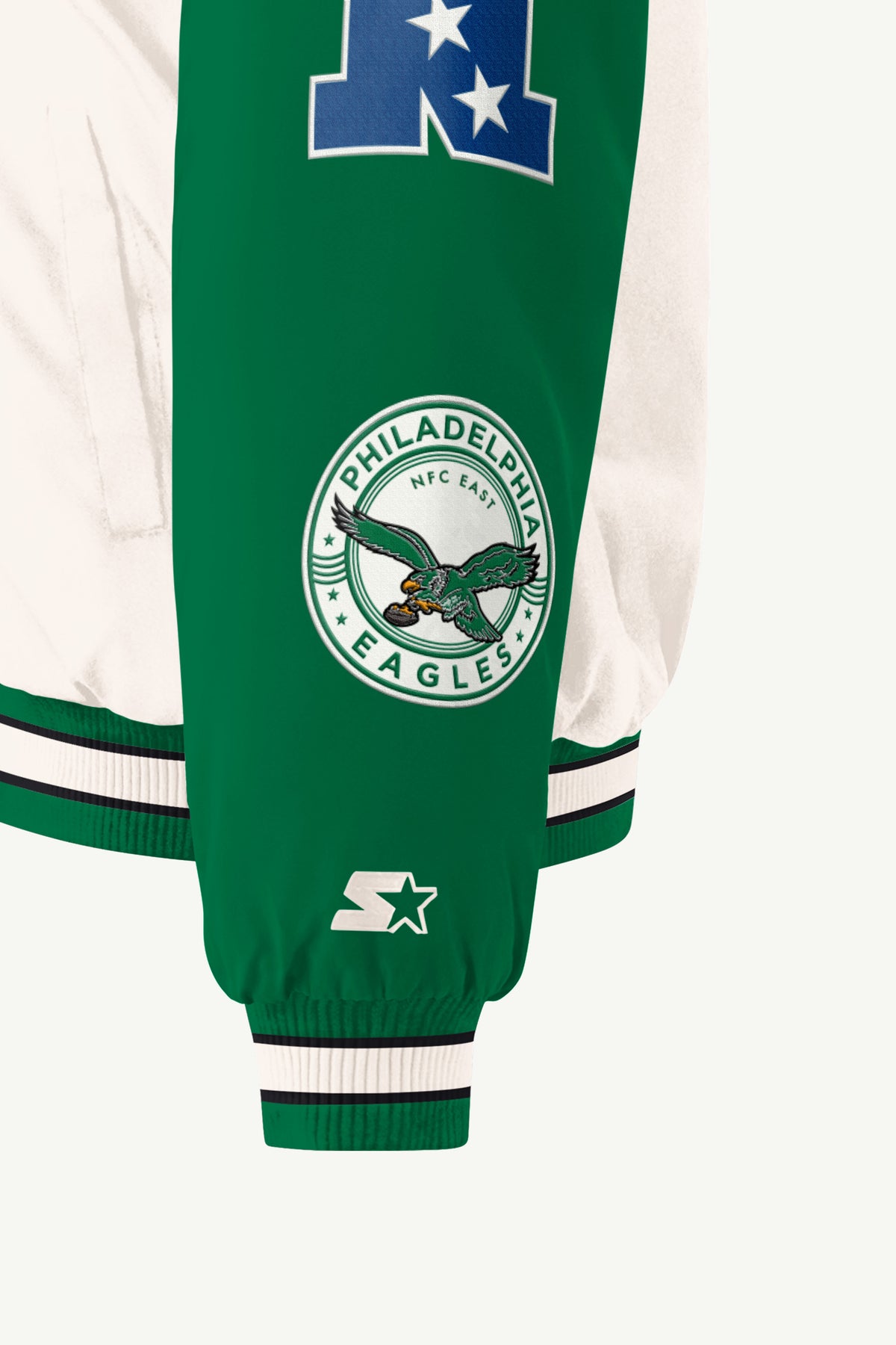 WOMENS PHILADELPHIA EAGLES REBOUND VARSITY JACKET View 6