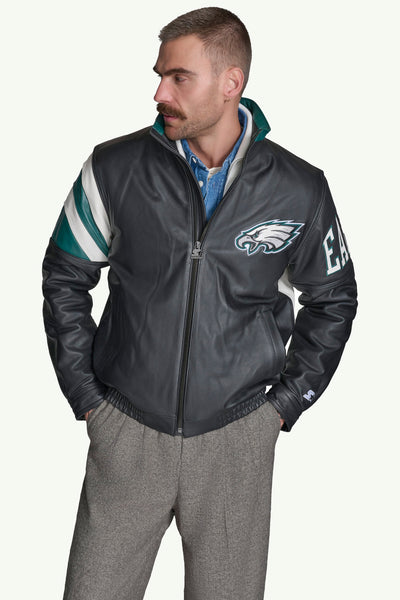 ジャケット・アウター Philadelphia Eagles AMERICANLEATHER SL6201824_108_LS300255_EAG_Fc_