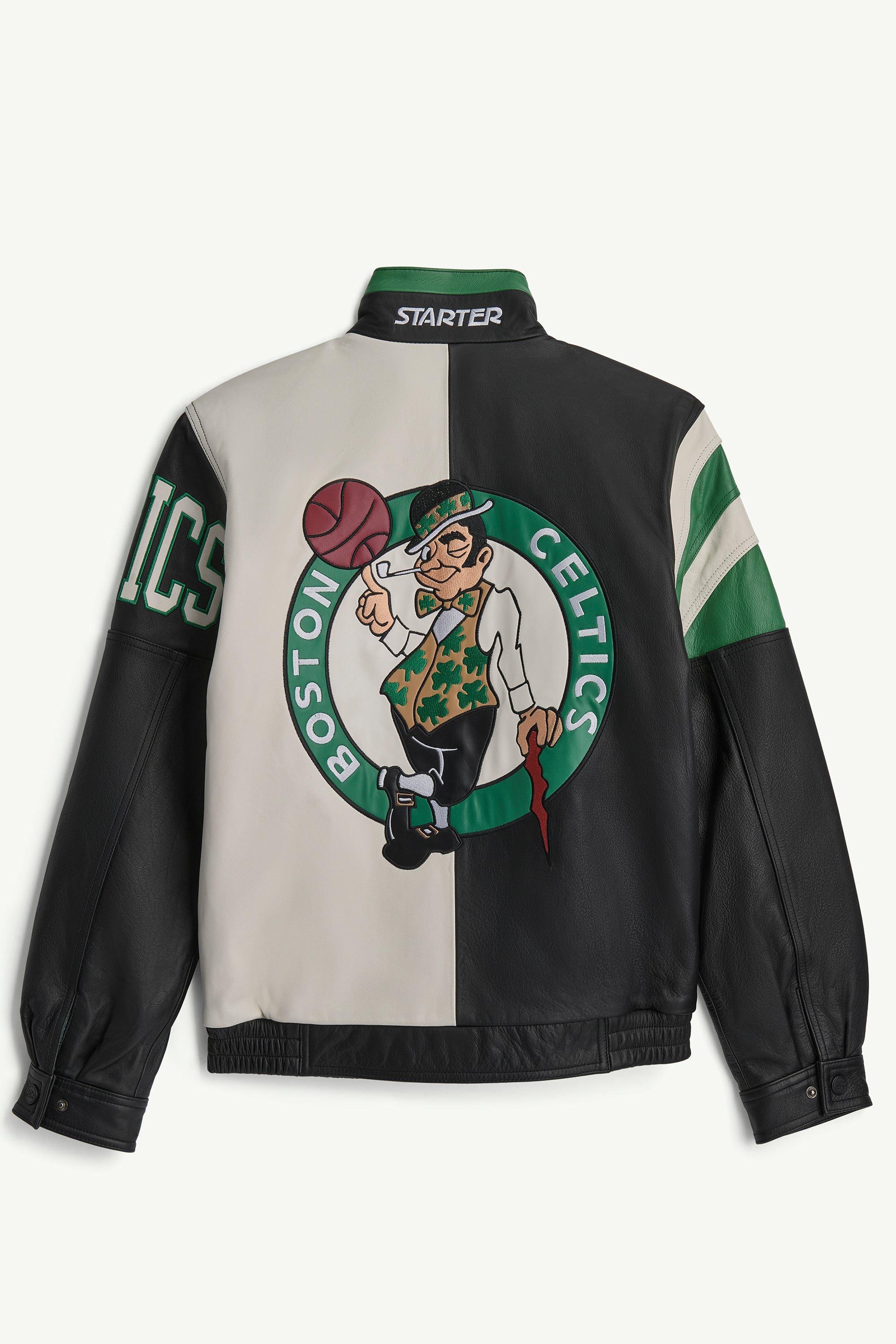 Celtics Starter ジャケット NBA公式ライセンス Boston Celtics Full Zip Leather Jacket | NBA | Starter