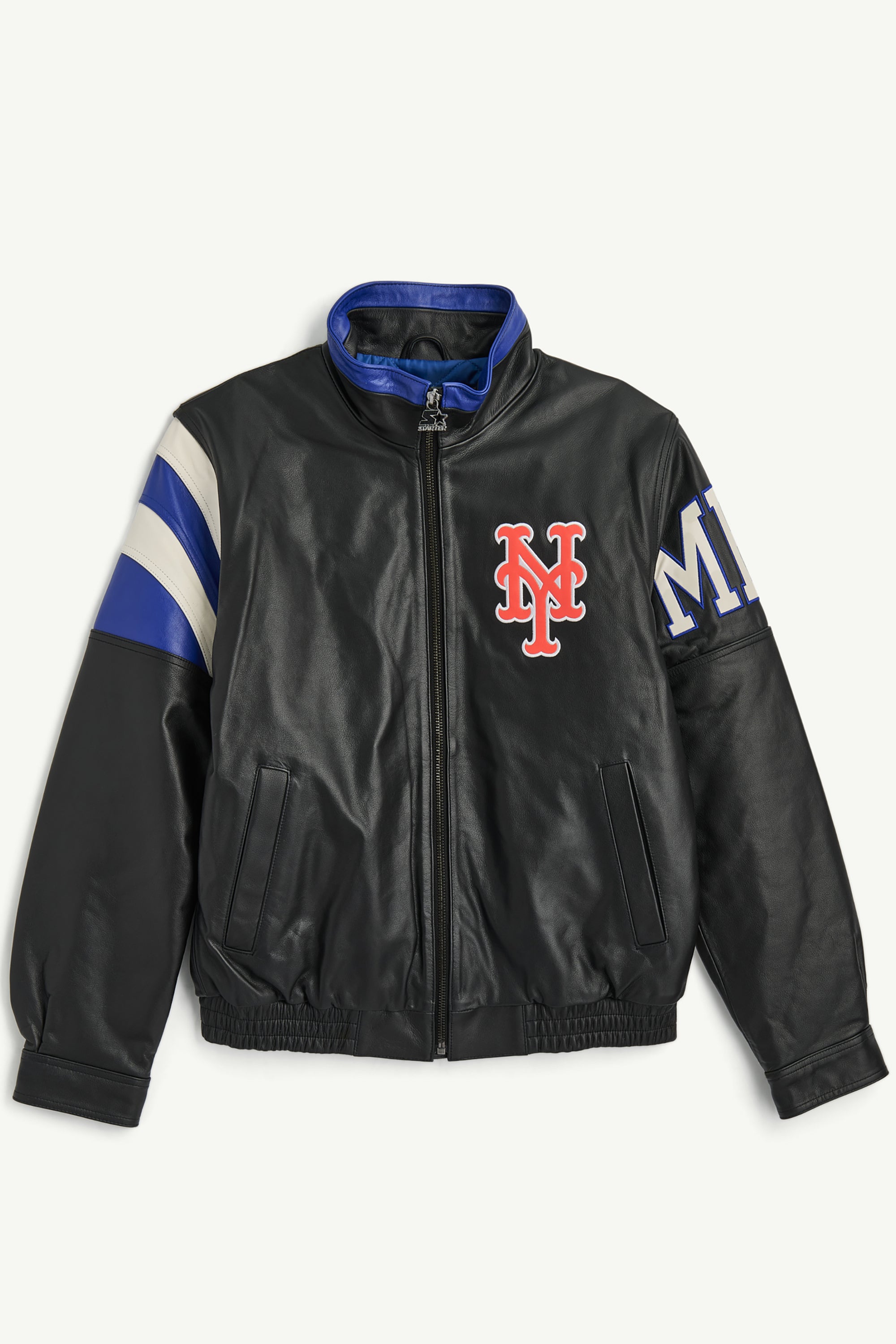 MENS NEW YORK METS RETRO FULL ZIP LEATHER JACKET View 1 | Men's Jackets MENS NEW YORK METS RETRO FULL ZIP LEATHER JACKET View 1 | Men's Jackets