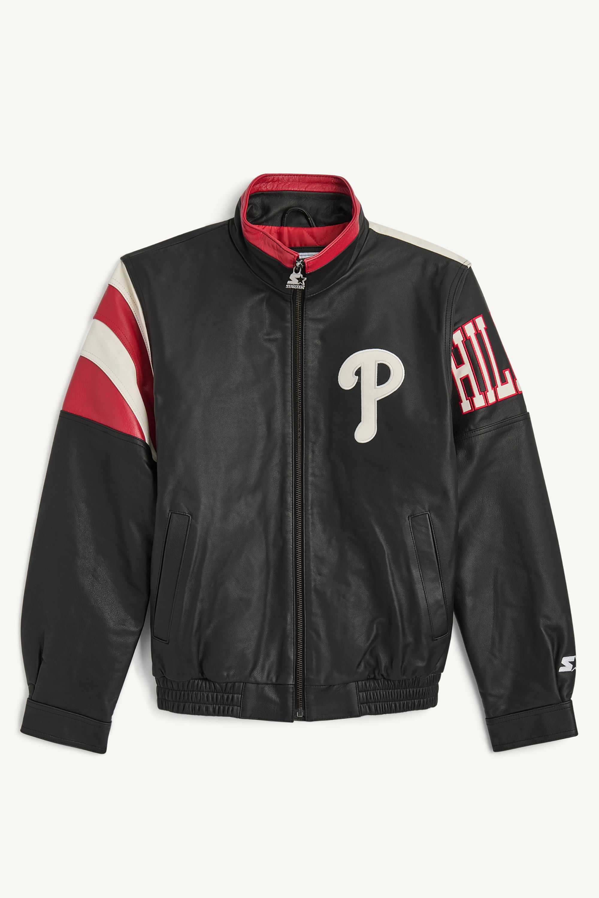 MENS PHILADELPHIA PHILLIES RETRO LEATHER JACKET View 1 | Men's T-Shirts