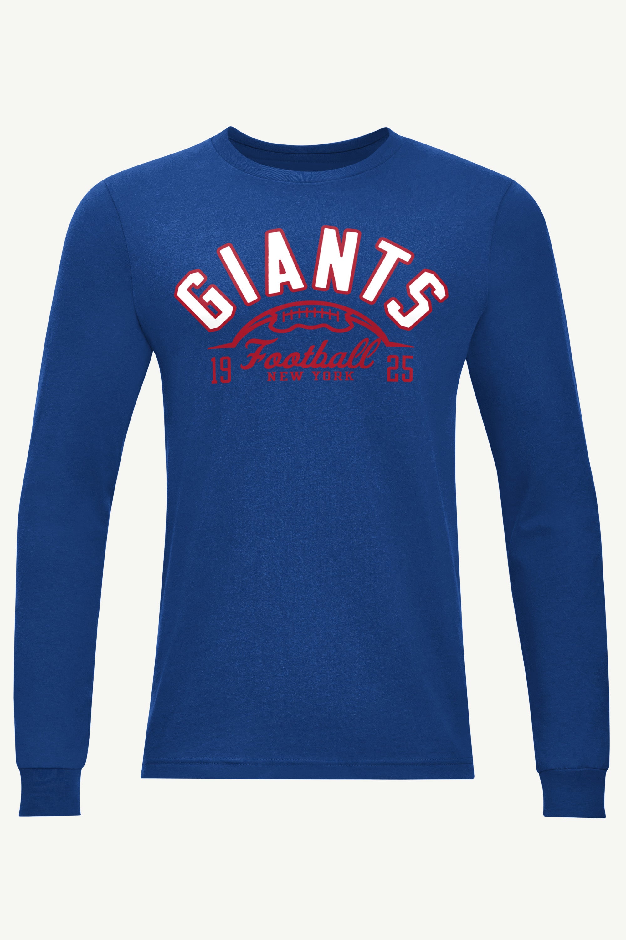 MENS NEW YORK GIANTS HALF BALL LONG SLEEVE T SHIRT View 1 | New York Giants