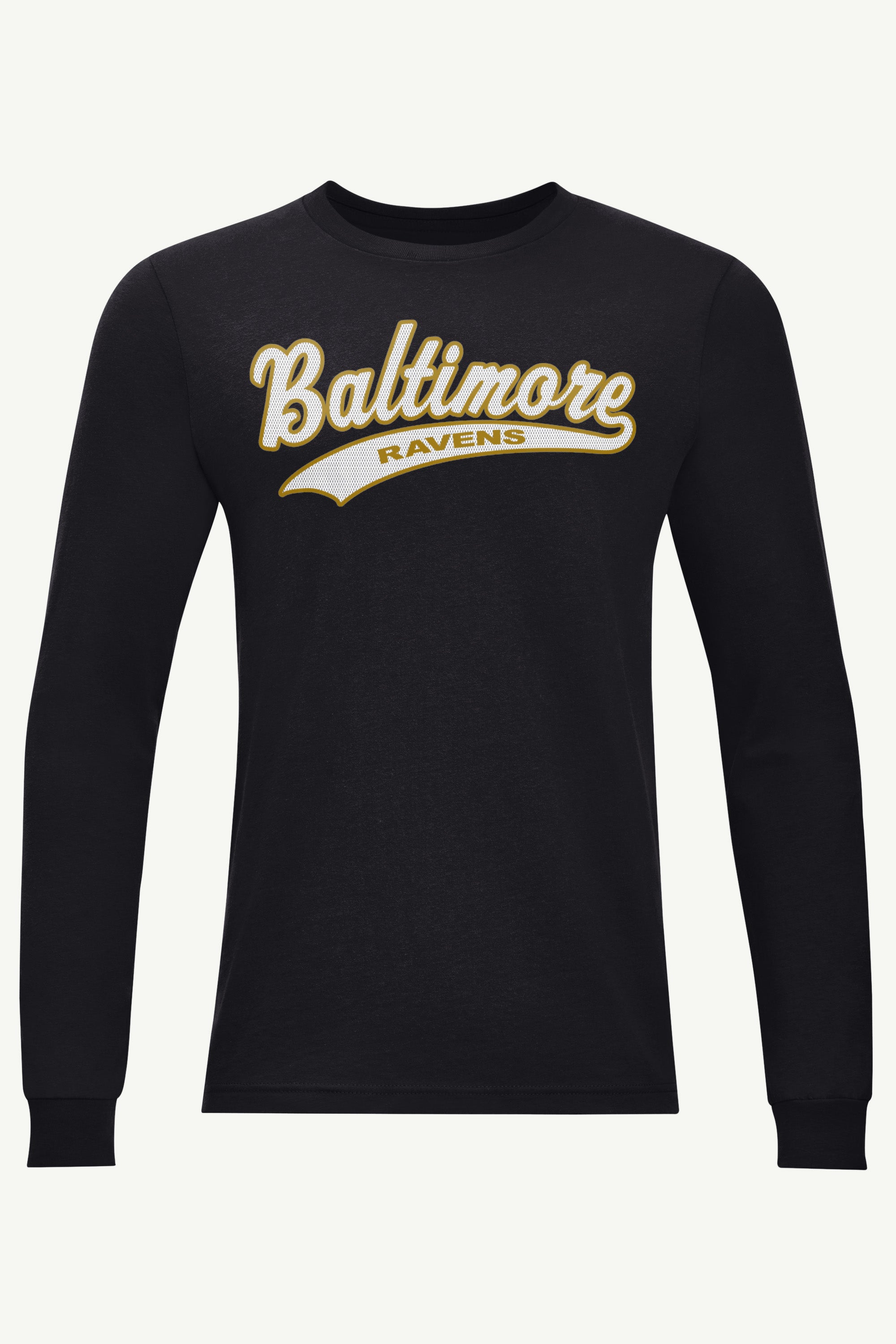 MENS BALTIMORE RAVENS TAILSWEEP LONG SLEEVE T SHIRT View 1 | Baltimore Ravens