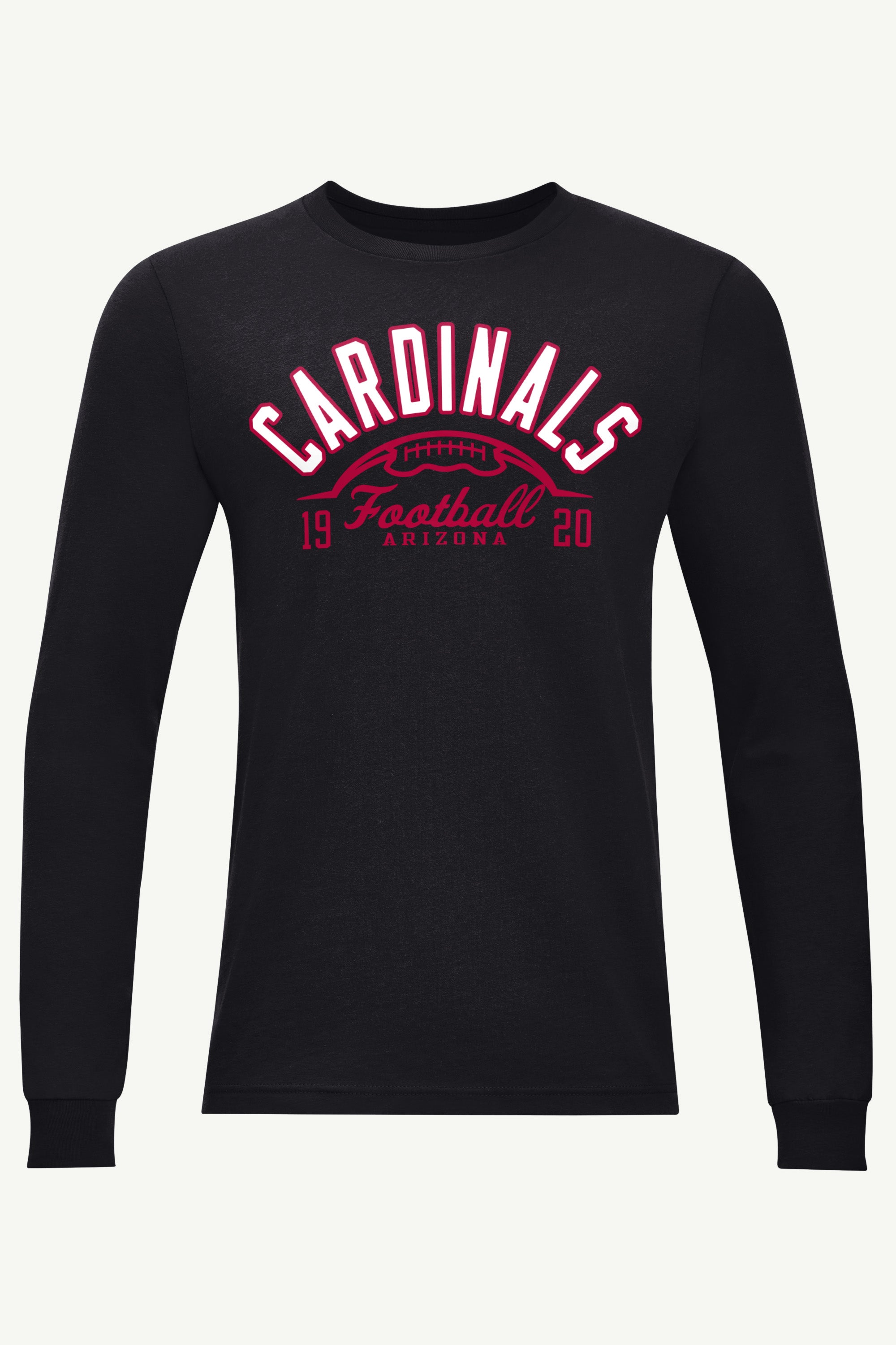 MENS ARIZONA CARDINALS HALF BALL LONG SLEEVE T SHIRT View 1 | Arizona Cardinals
