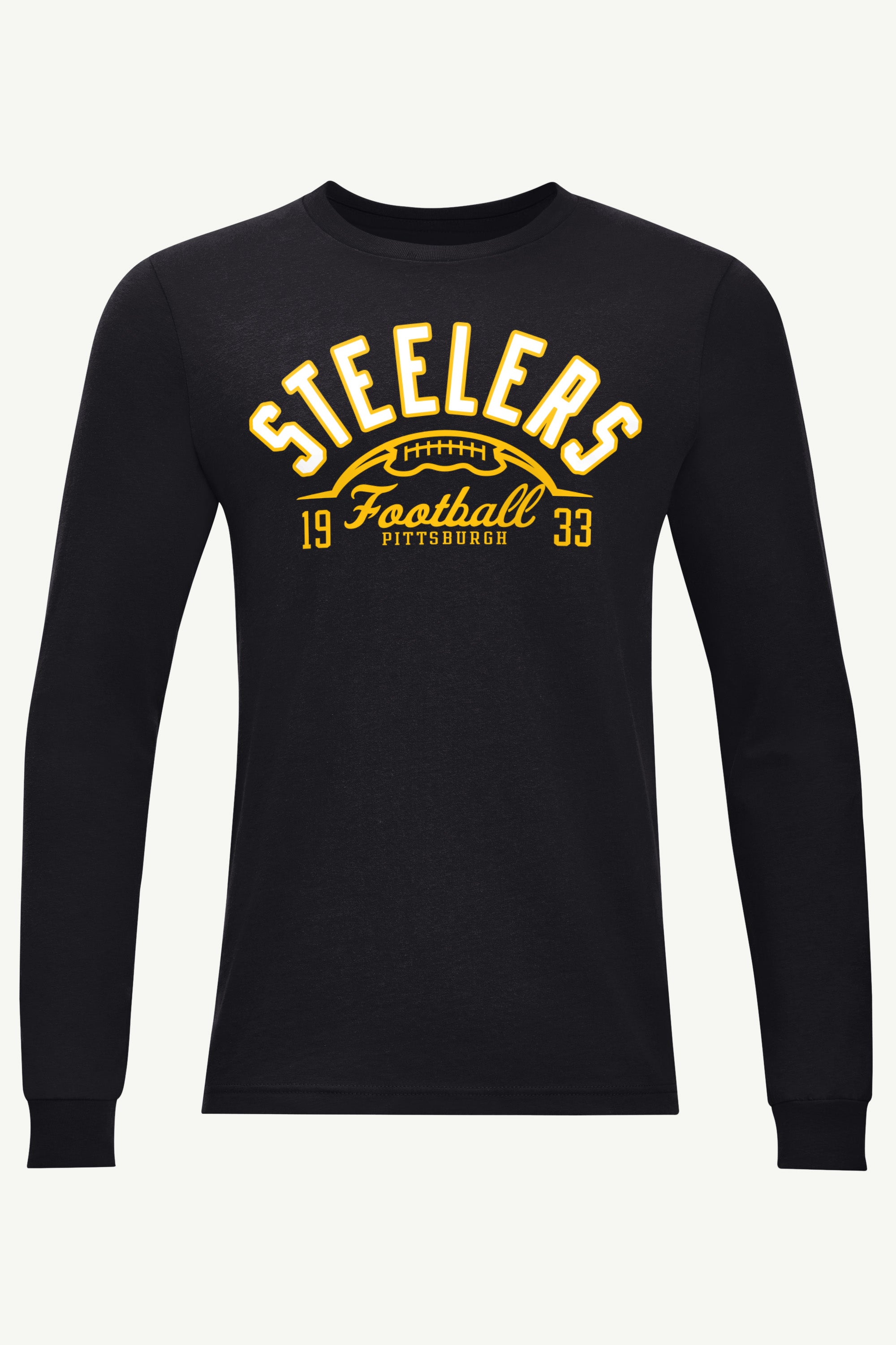 MENS PITTSBURGH STEELERS HALF BALL LONG SLEEVE T SHIRT View 1 | Men's T-Shirts MENS PITTSBURGH STEELERS HALF BALL LONG SLEEVE T SHIRT View 1 | Men's T-Shirts