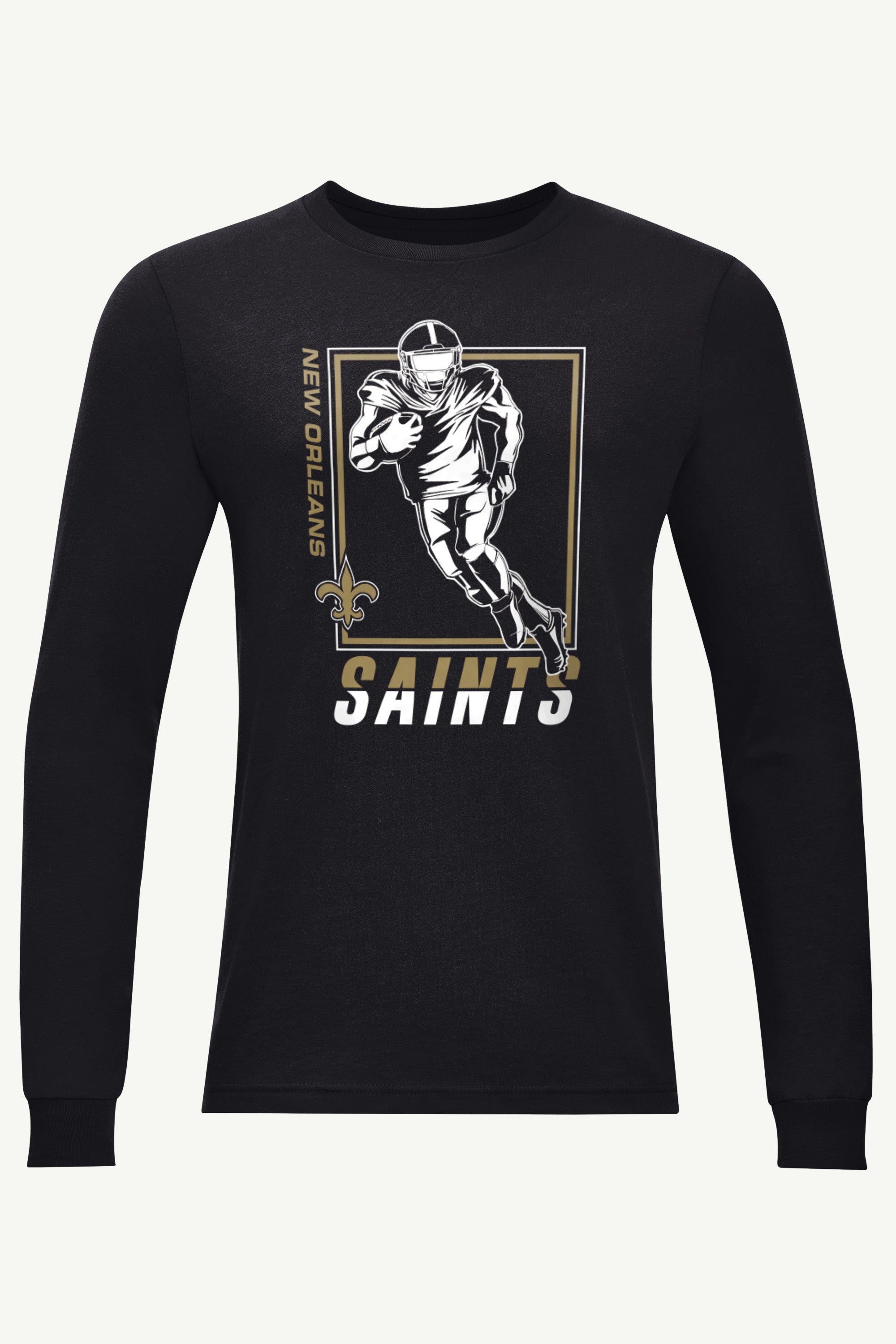MENS NEW ORLEANS SAINTS PLAYER GRID TEAM LONG SLEEVE T SHIRT View 1 | Men's T-Shirts