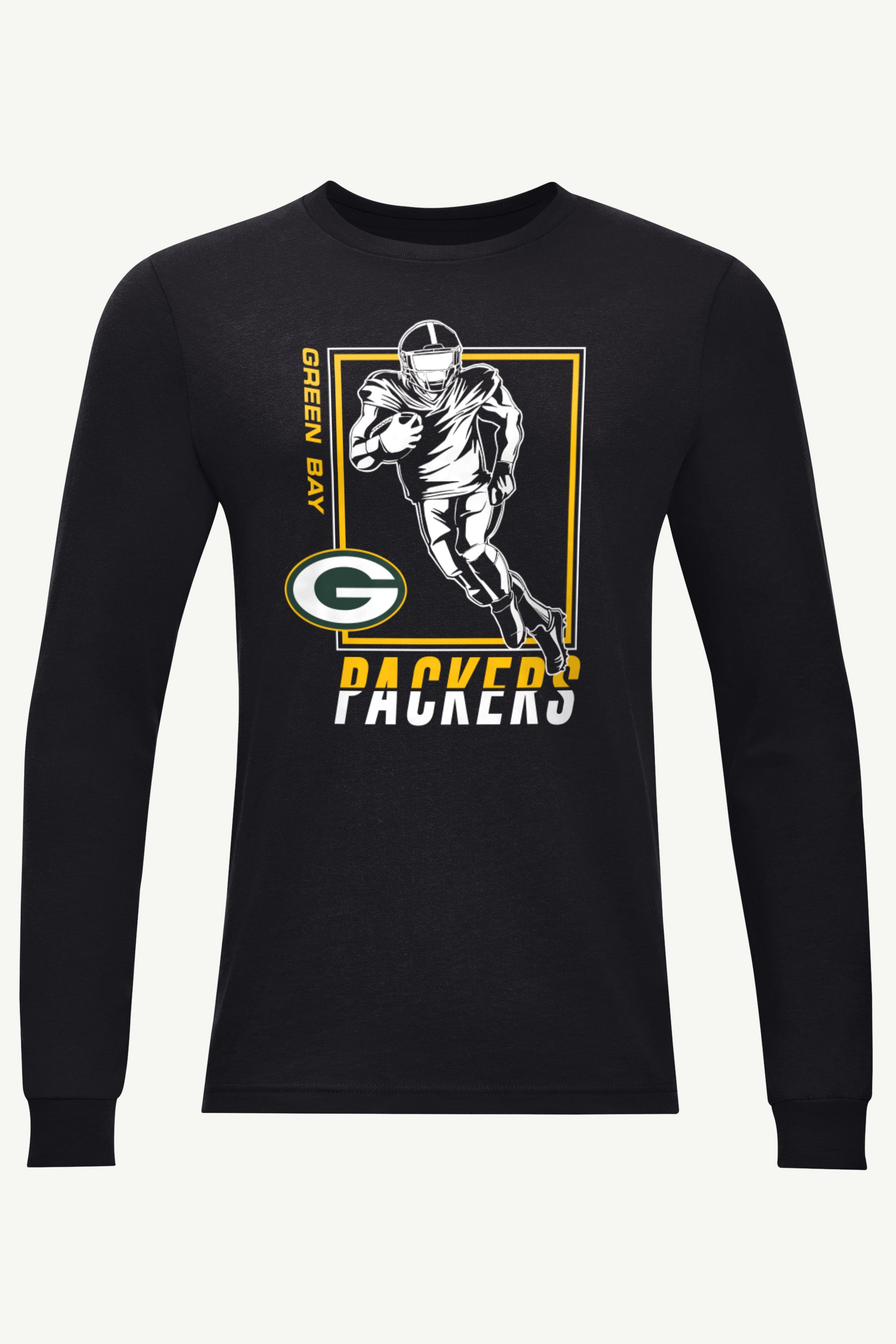 MENS GREEN BAY PACKERS PLAYER GRID LONG SLEEVE T SHIRT View 1 | Green Bay Packers