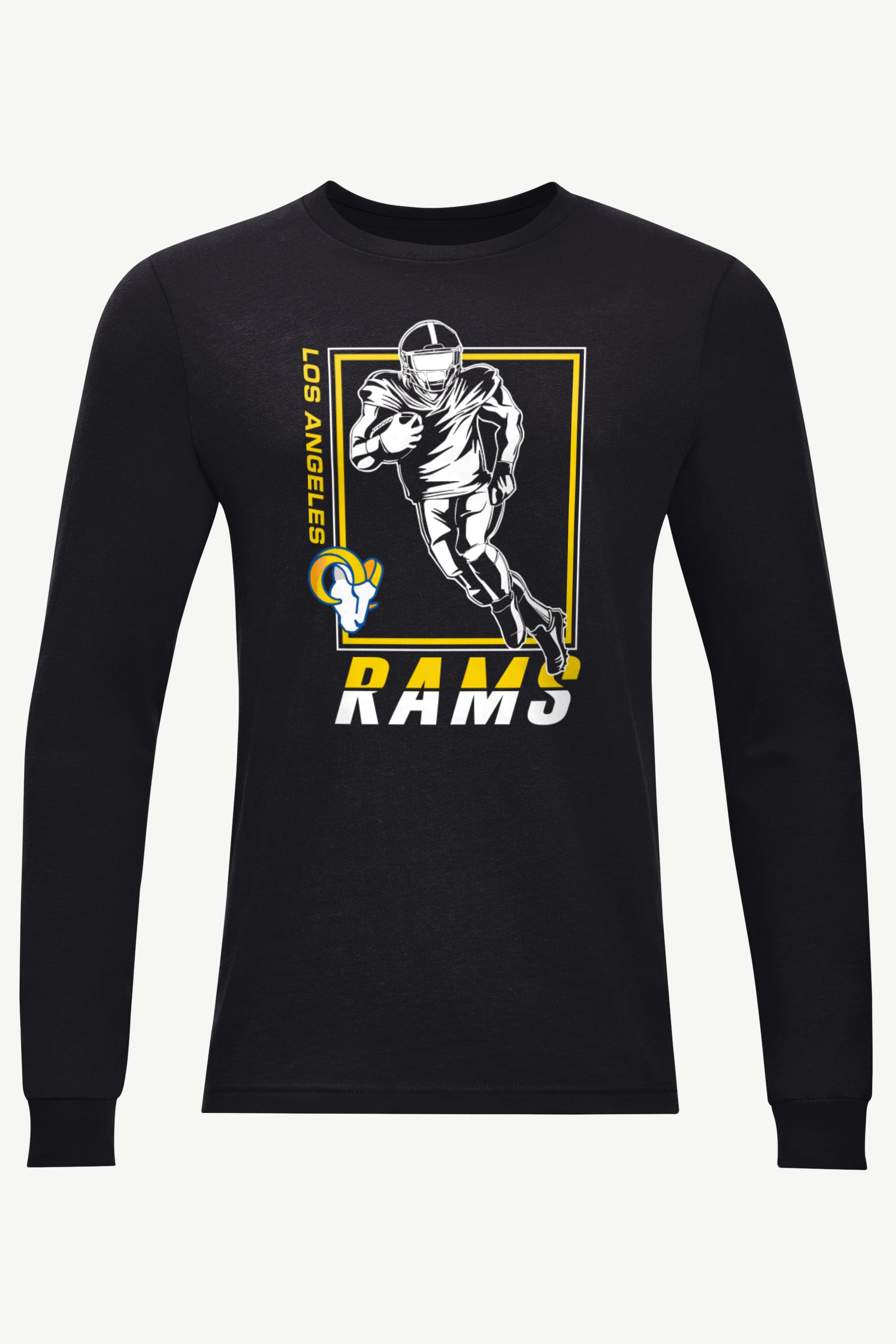 MENS LOS ANGELES RAMS PLAYER GRID TEAM LONG SLEEVE T SHIRT View 1 | Los Angeles Rams