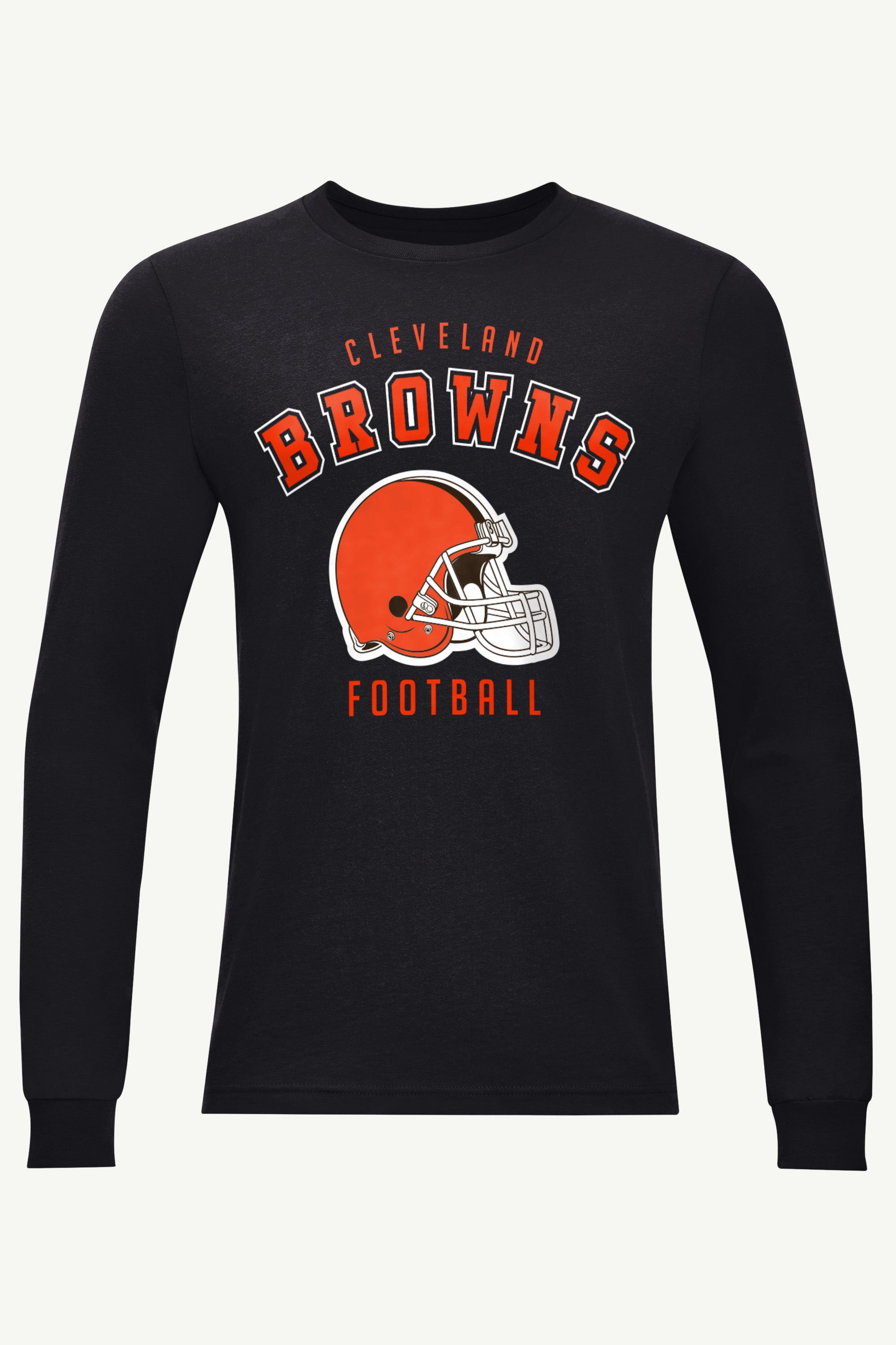 MENS CLEVELAND BROWNS LONG SLEEVE T SHIRT View 1 | Men's T-Shirts