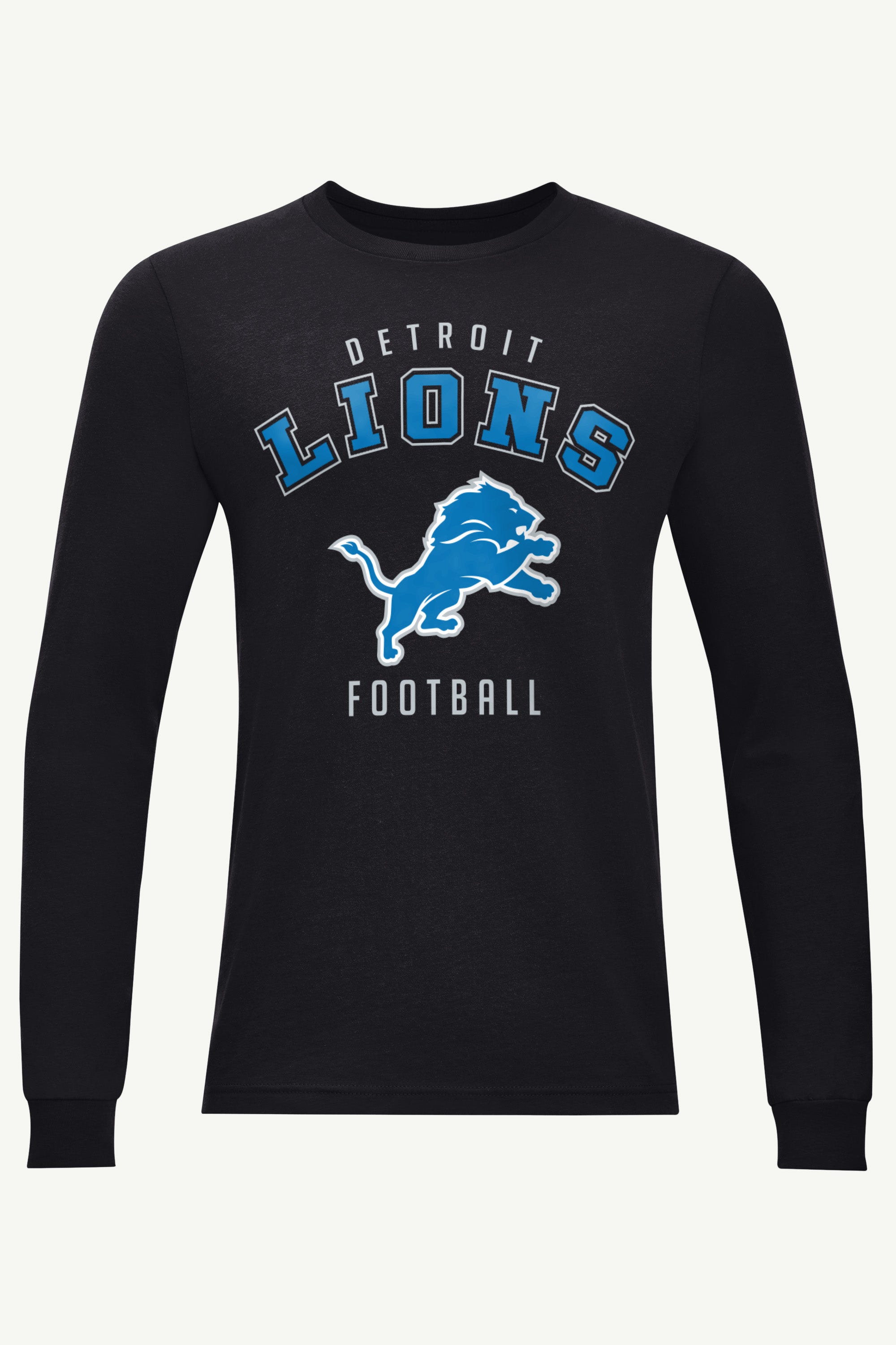 MENS DETROIT LIONS LONG SLEEVE T SHIRT View 1
