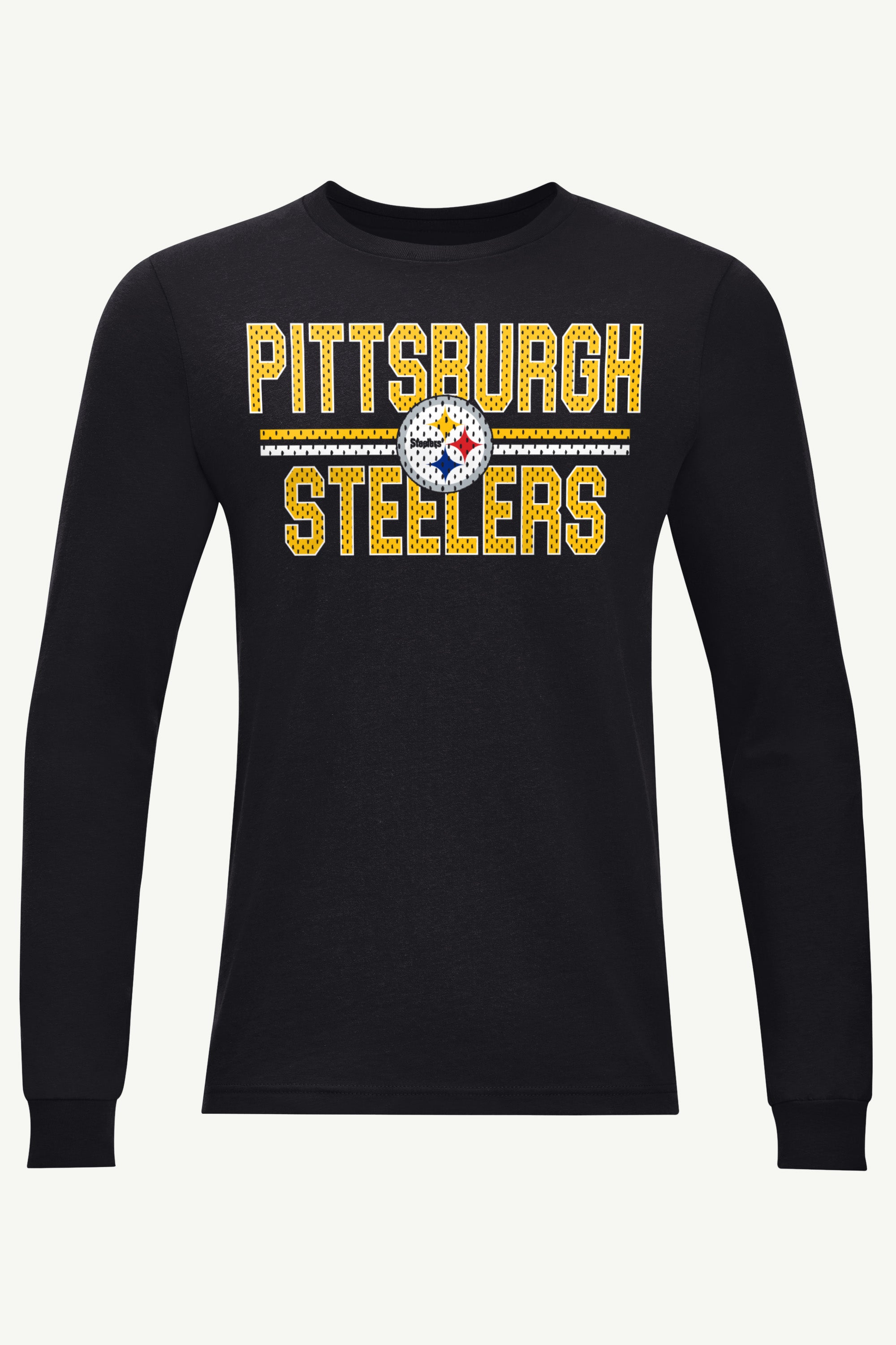 MENS PITTSBURGH STEELERS MESH LOOK LONG SLEEVE T SHIRT View 1 | NFL MENS PITTSBURGH STEELERS MESH LOOK LONG SLEEVE T SHIRT View 1 | NFL