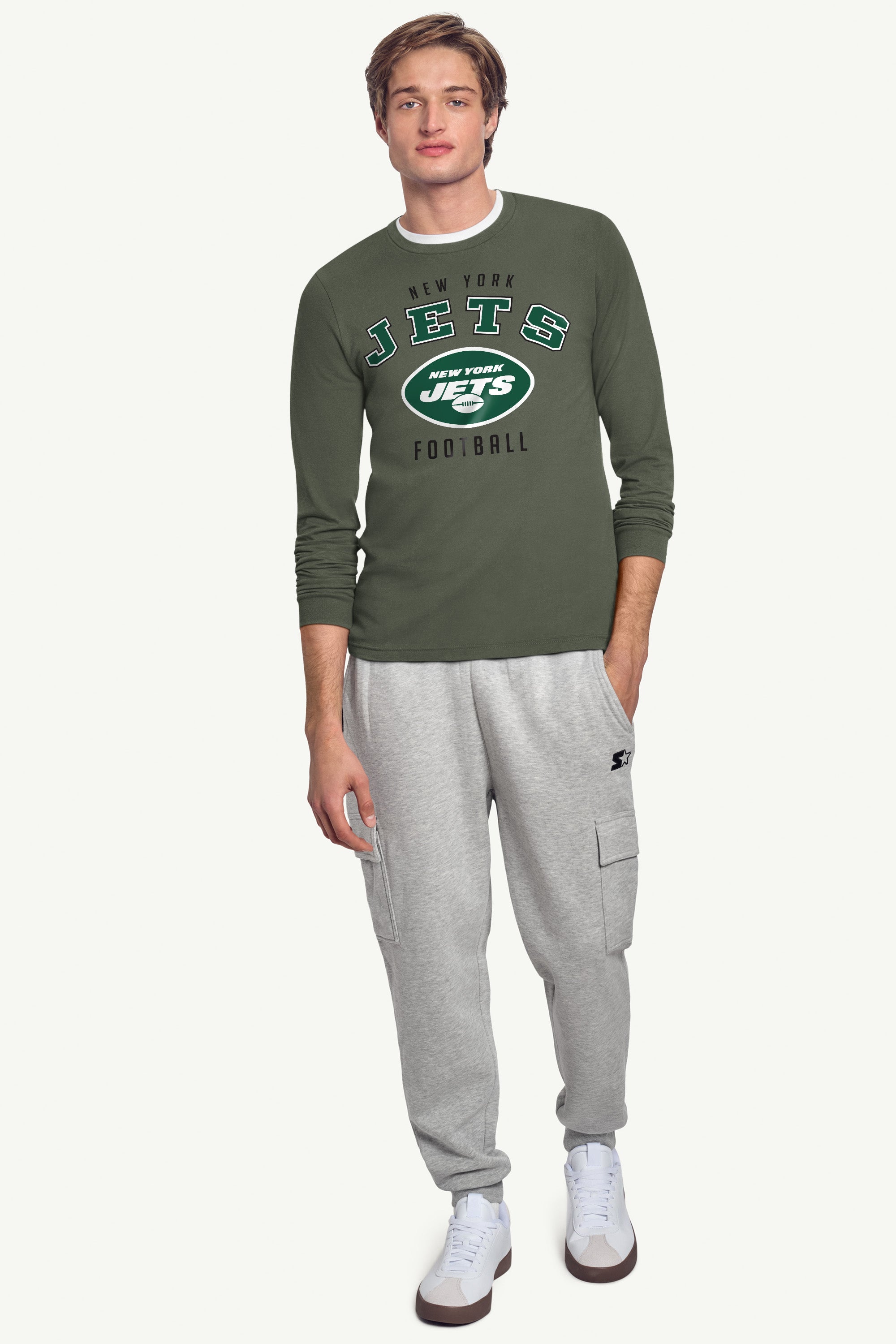 MENS NEW YORK JETS LONG SLEEVE T SHIRT View 3