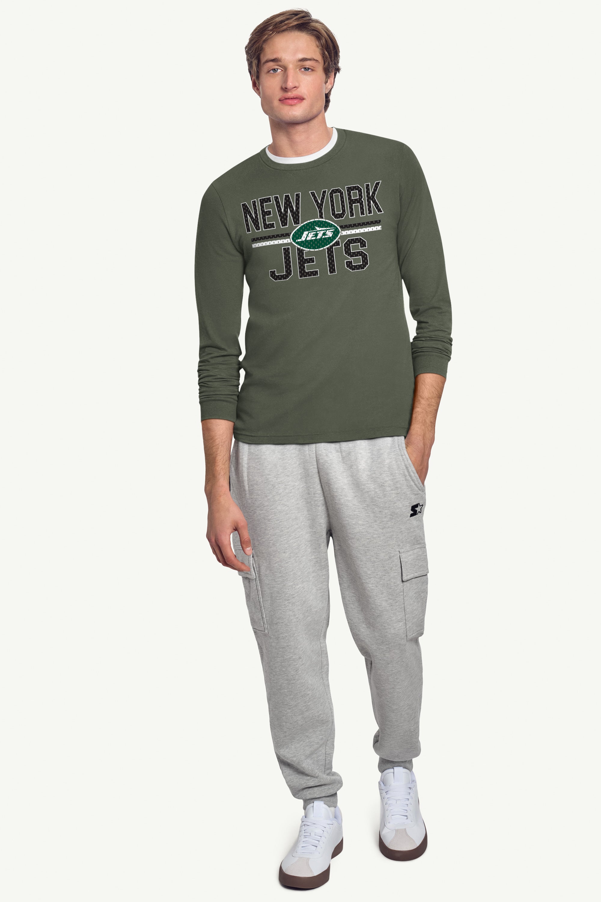 MENS NEW YORK JETS MESH LOOK LONG SLEEVE T SHIRT View 3 | NFL
