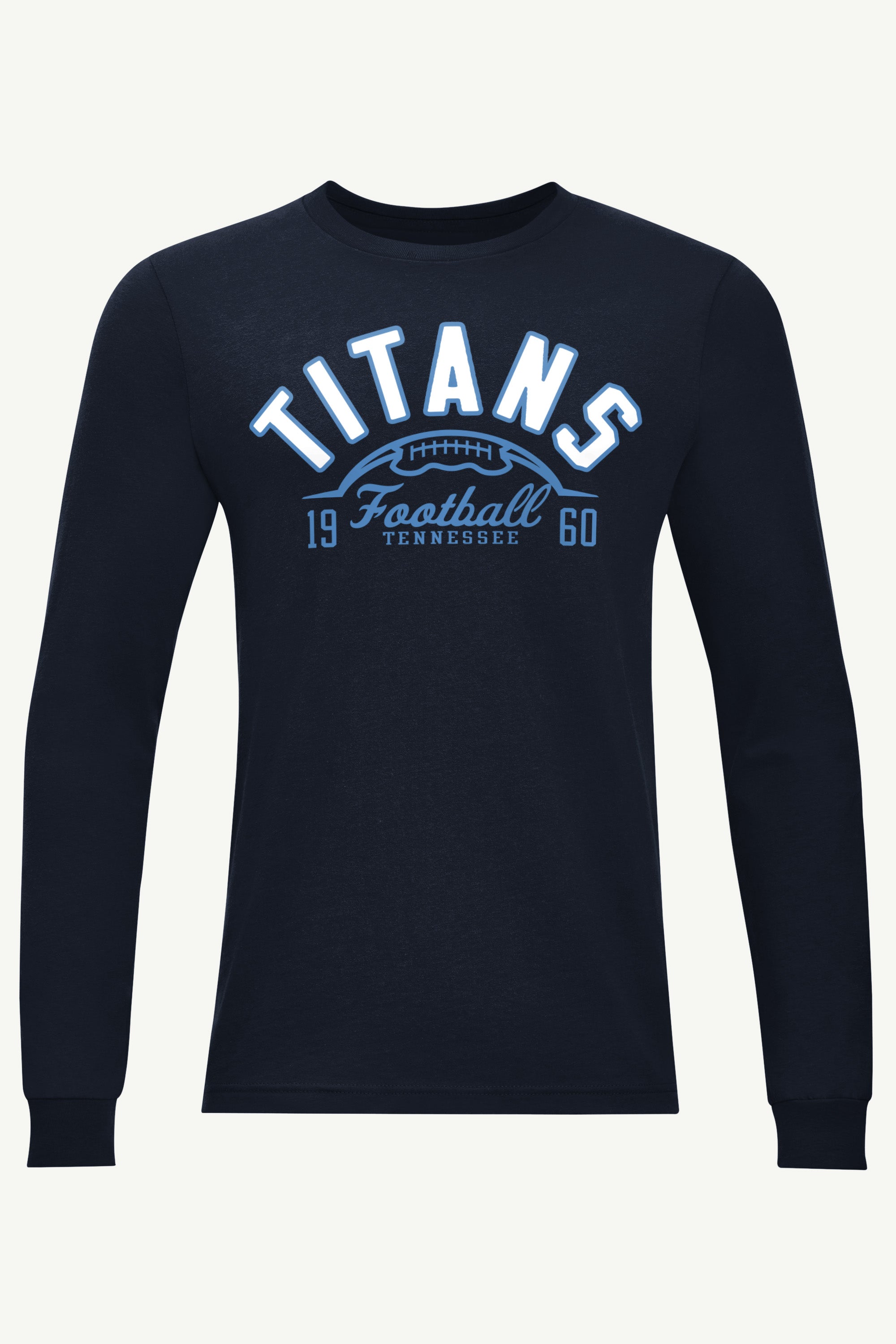 MENS TENNESSEE TITANS HALF BALL LONG SLEEVE T SHIRT View 1 | Men's T-Shirts