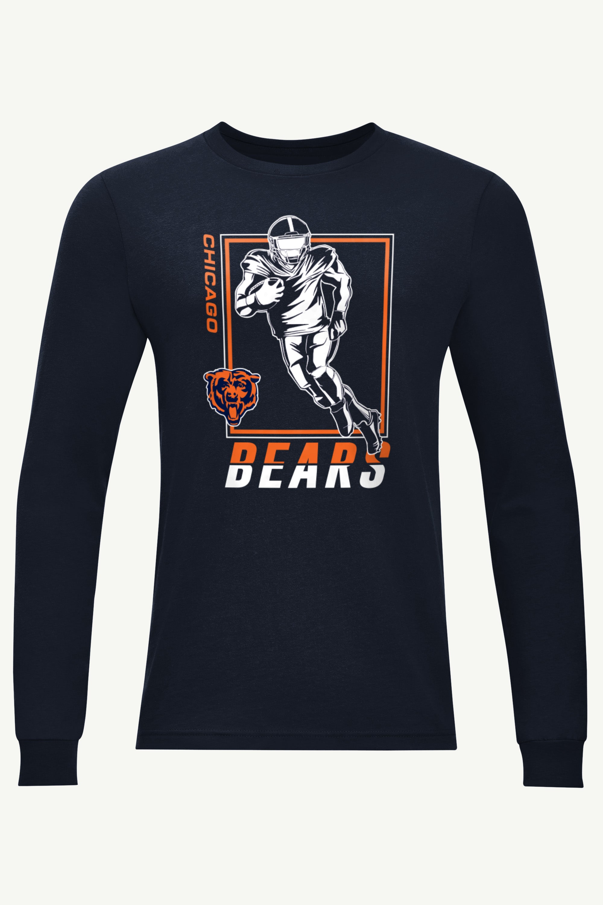 MENS CHICAGO BEARS PLAYER GRID LONG SLEEVE T SHIRT View 1 | Chicago Bears