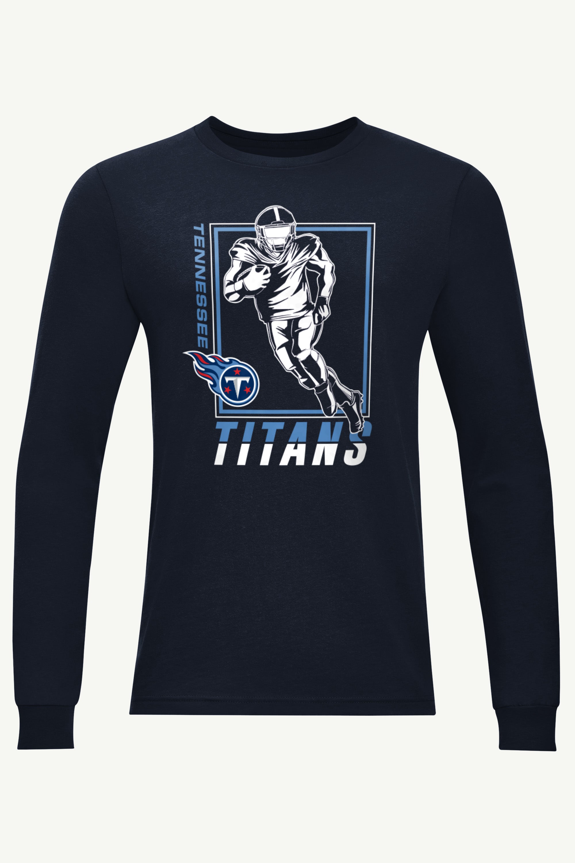 MENS TENNESSEE TITANS PLAYER GRID LONG SLEEVE T SHIRT View 1