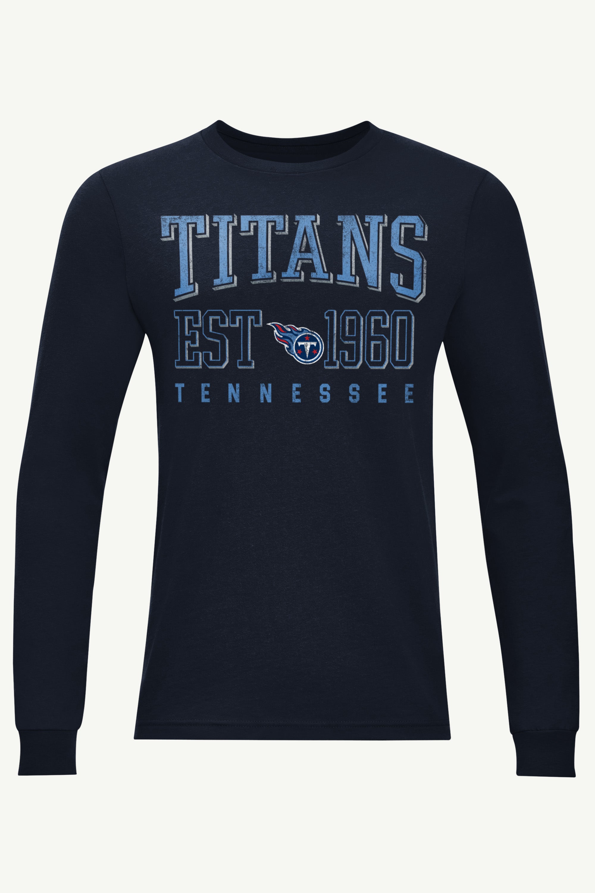 MENS TENNESSEE TITANS RETRO LONG SLEEVE T SHIRT View 1 | Tennessee Titans