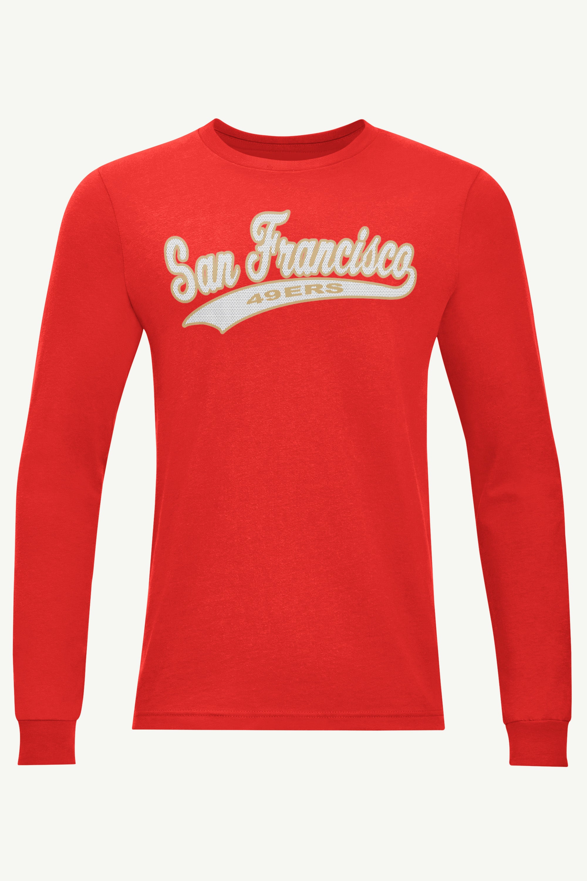 MENS SAN FRANCISCO 49ERS TAILSWEEP LONG SLEEVE T SHIRT View 1 | NFL MENS SAN FRANCISCO 49ERS TAILSWEEP LONG SLEEVE T SHIRT View 1 | NFL