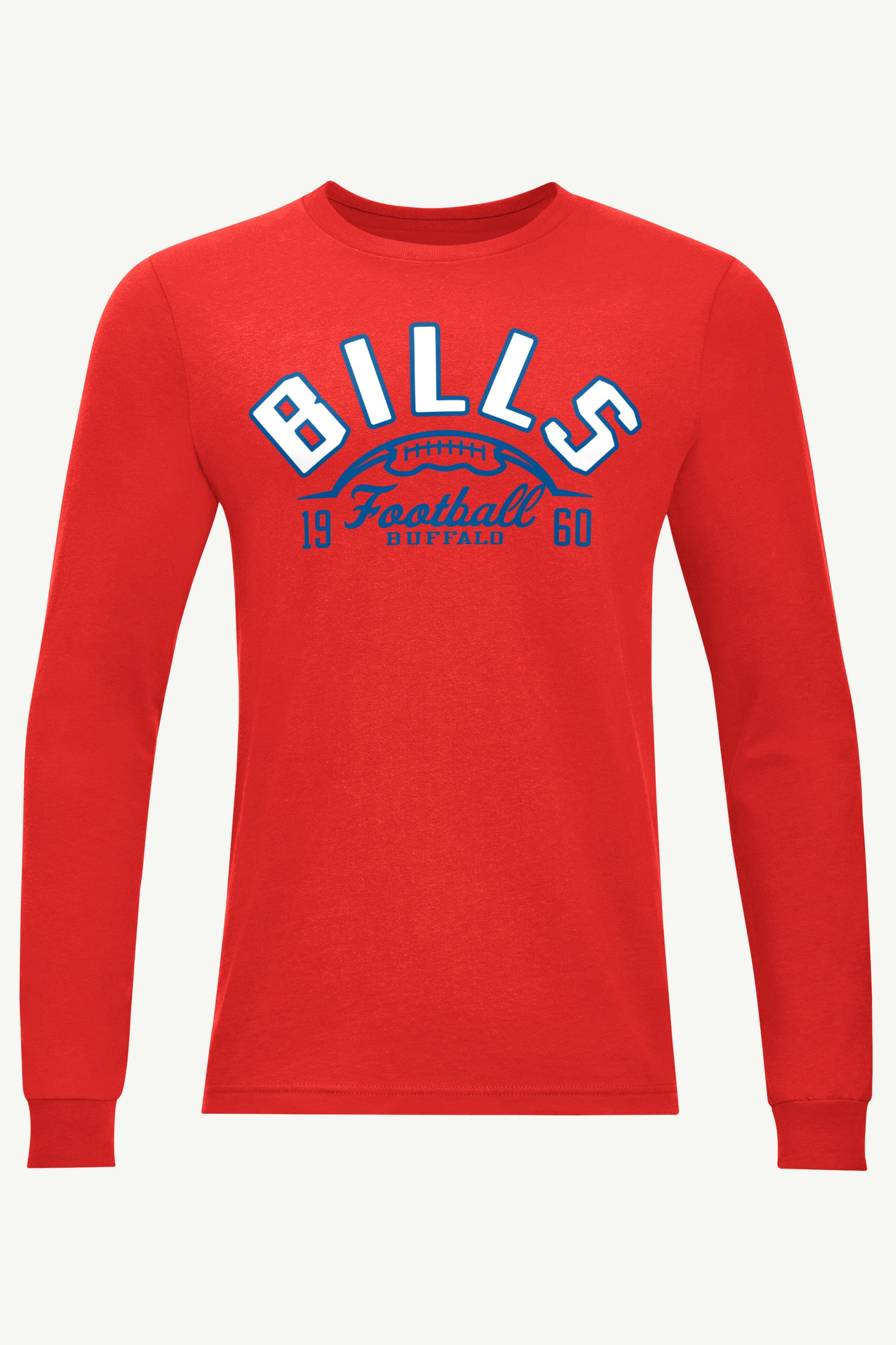 MENS BUFFALO BILLS HALF BALL LONG SLEEVE T SHIRT View 1 | Men's T-Shirts