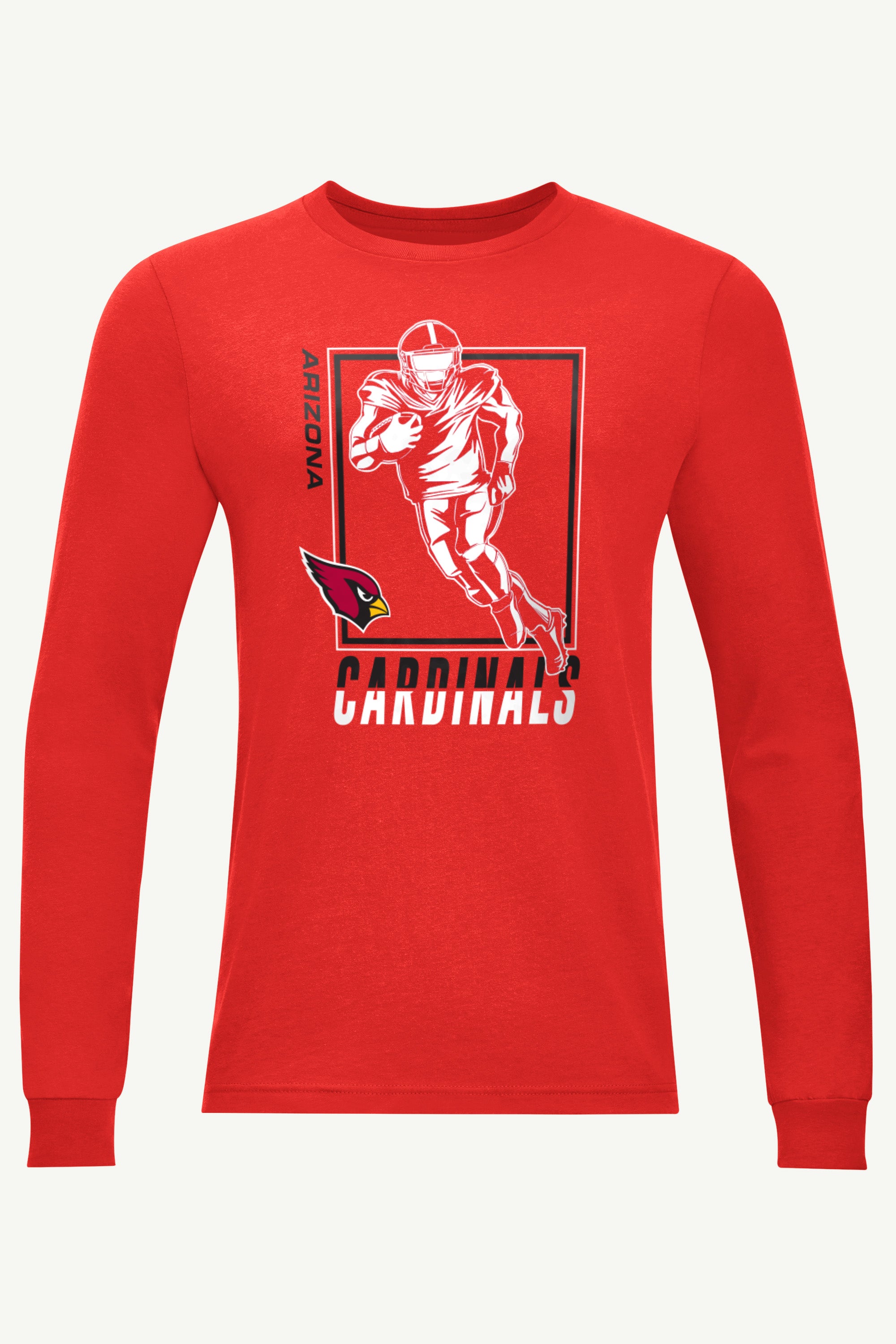 MENS ARIZONA CARDINALS PLAYER GRID LONG SLEEVE T SHIRT View 1 | Arizona Cardinals