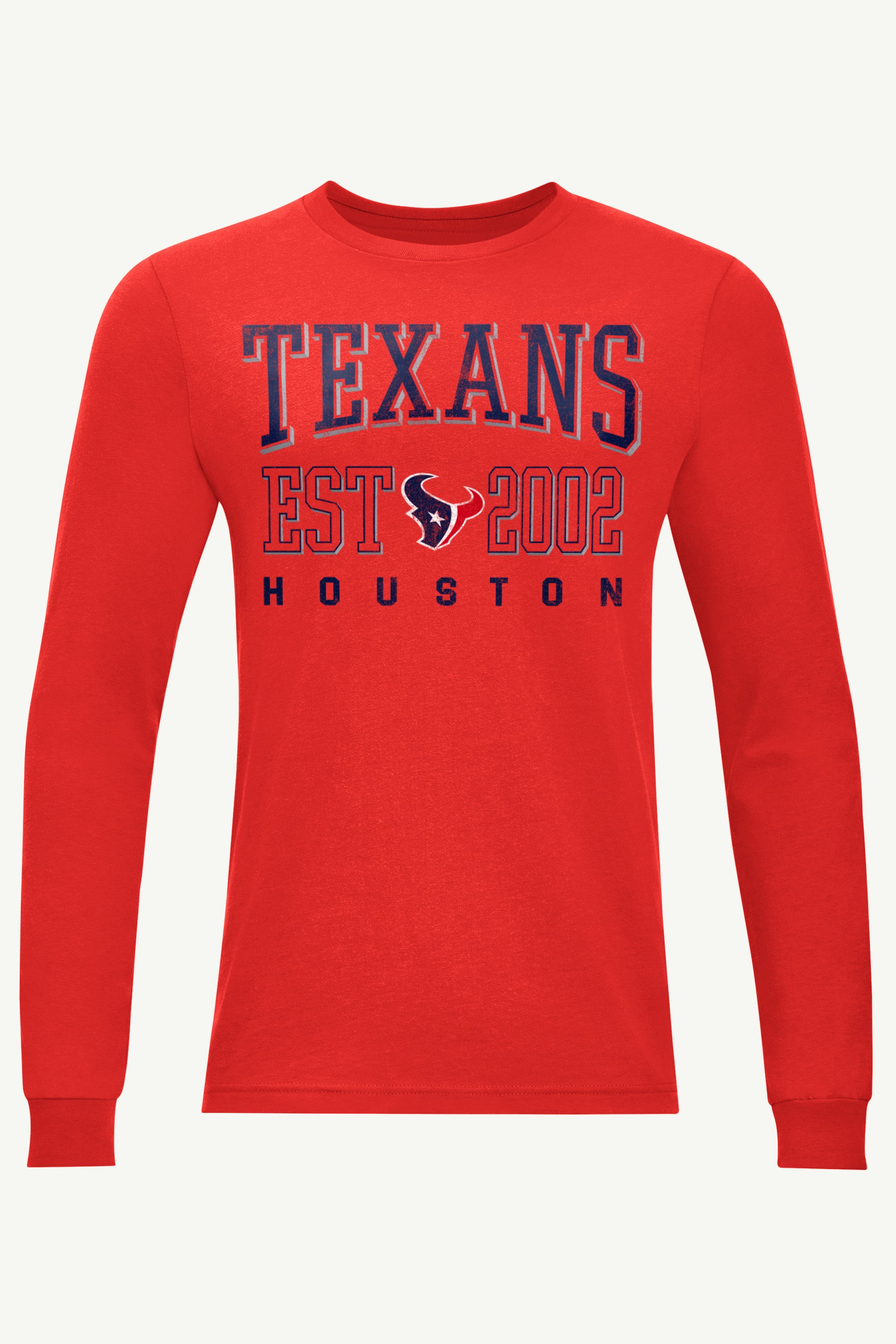 MENS HOUSTON TEXANS RETRO LONG SLEEVE T SHIRT View 1 | Houston Texans