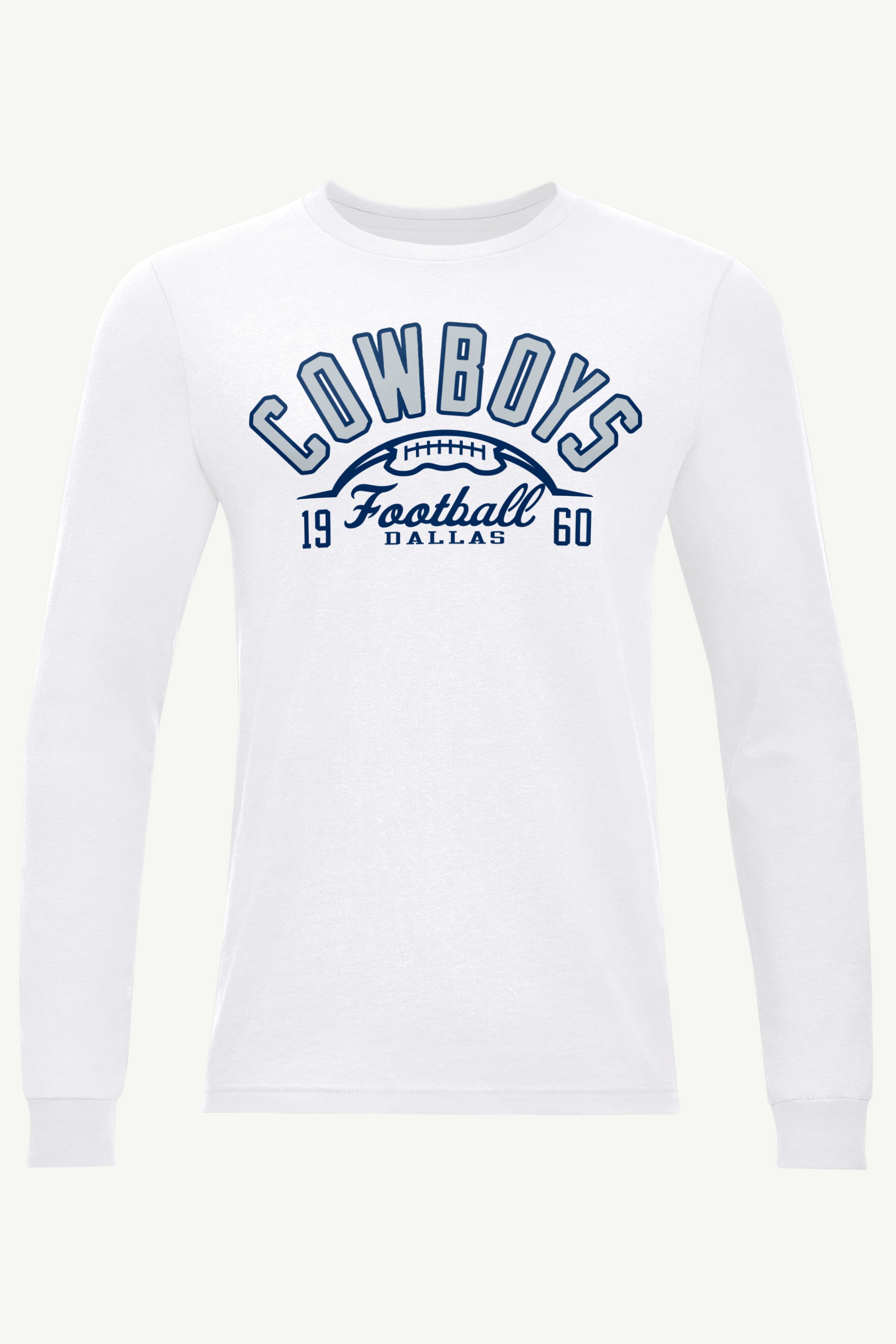 MENS DALLAS COWBOYS HALF BALL LONG SLEEVE T SHIRT View 1